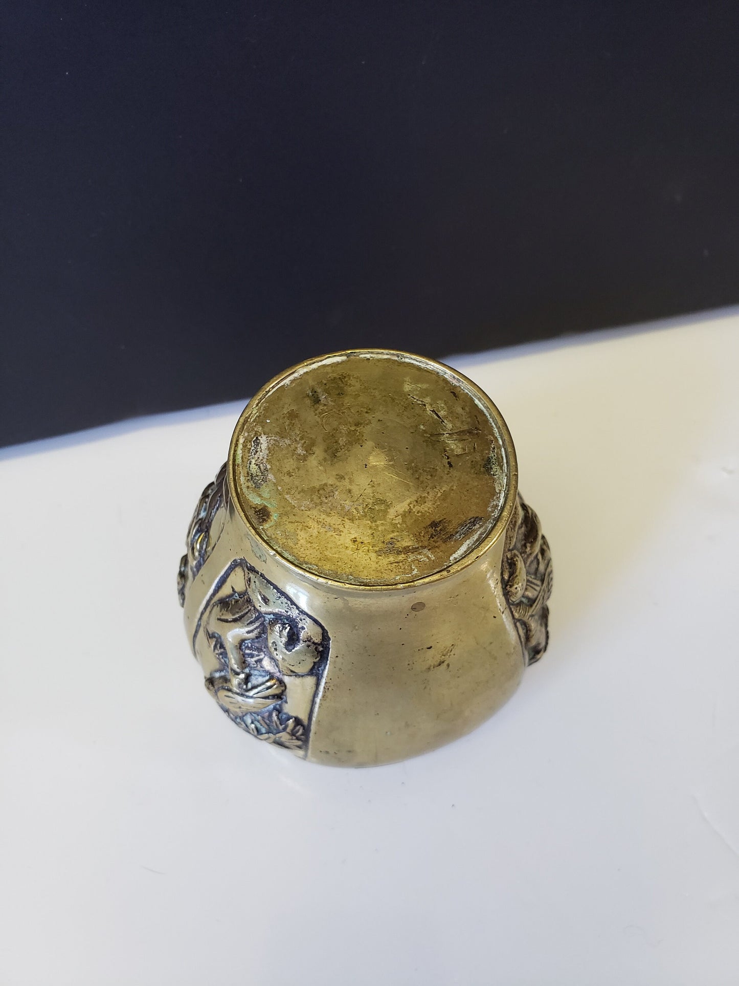 Vintage Asian Brass Vase