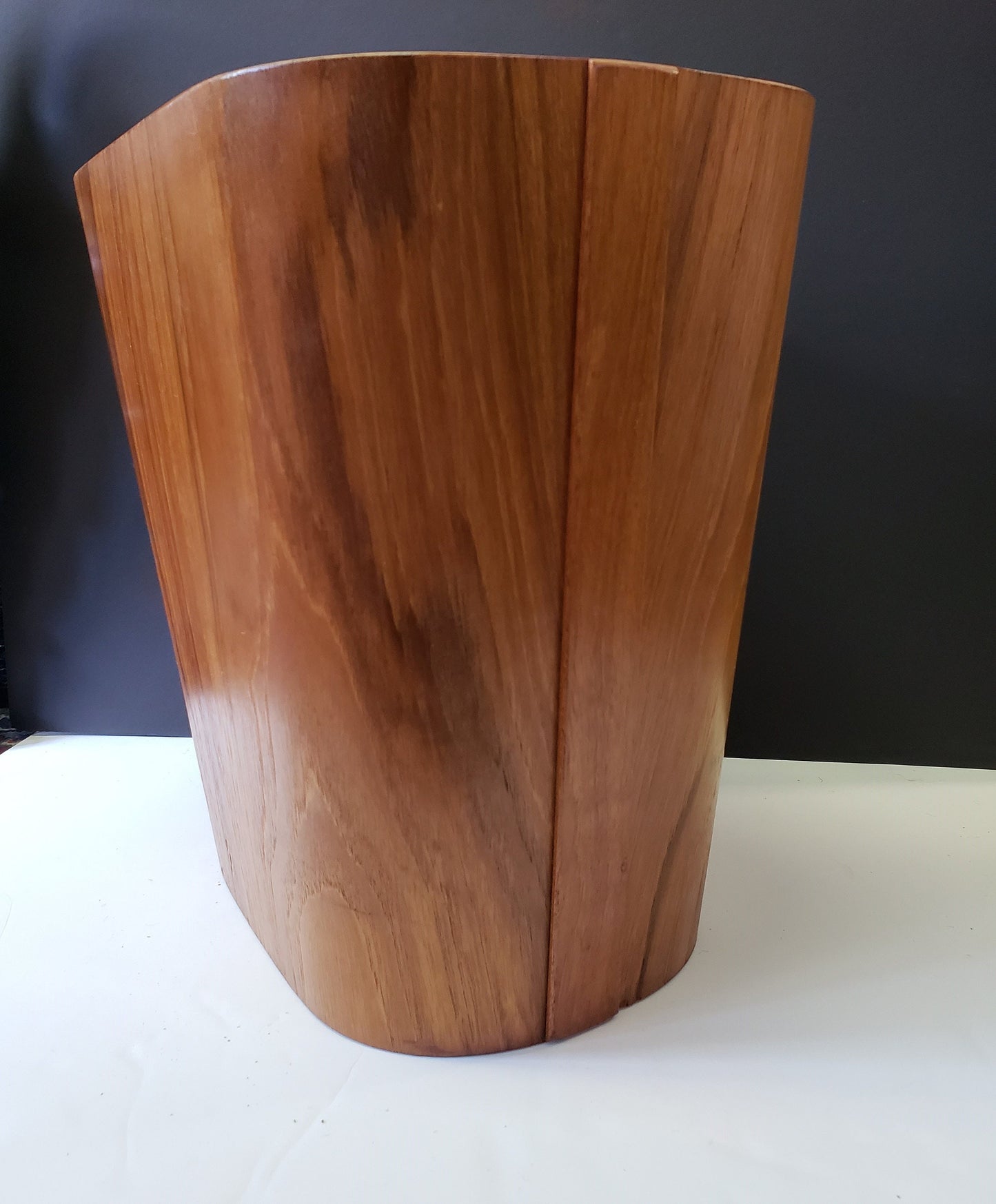 Vintage Beni Mobler Teak Wood Waste Basket