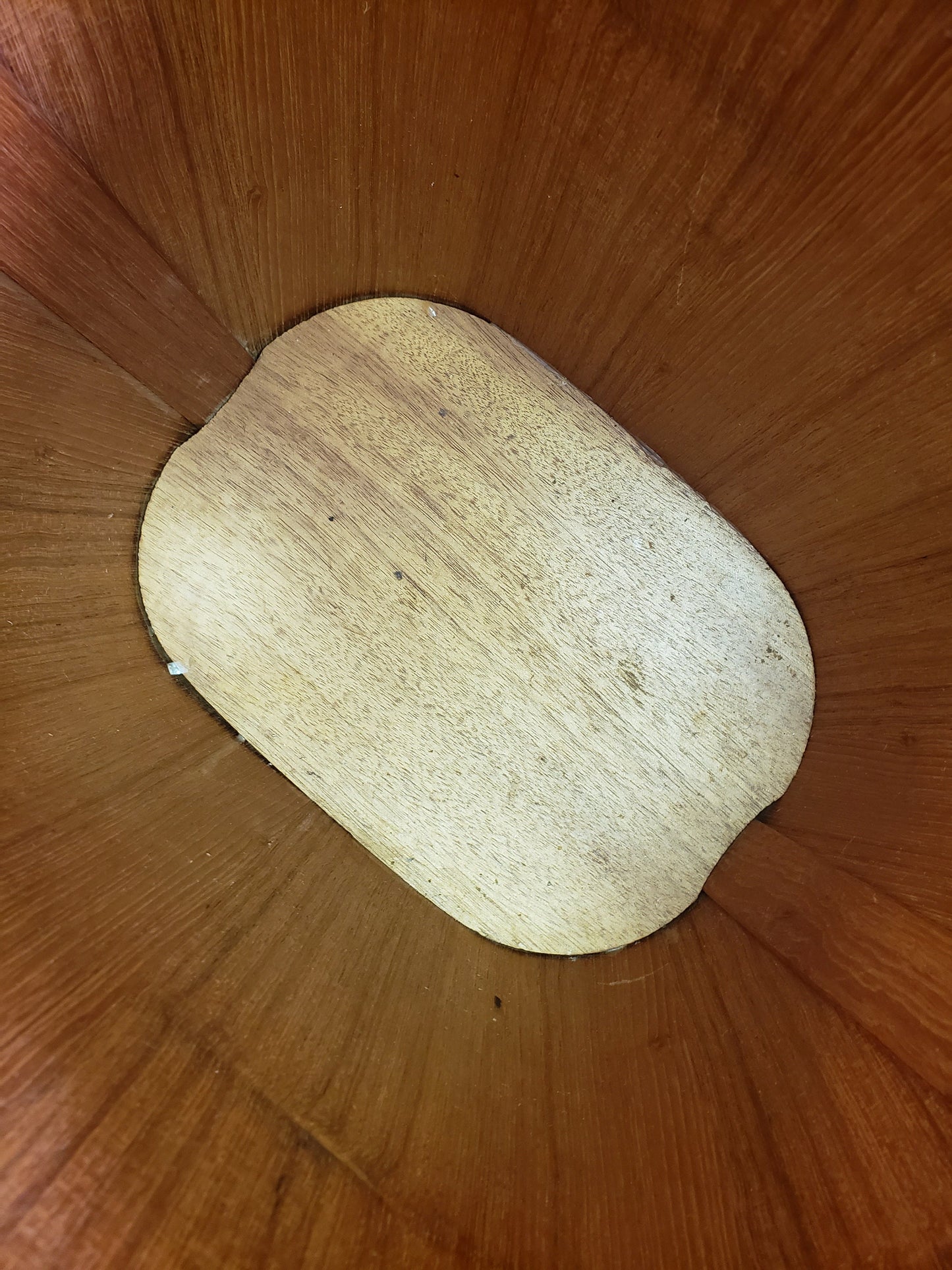 Vintage Beni Mobler Teak Wood Waste Basket