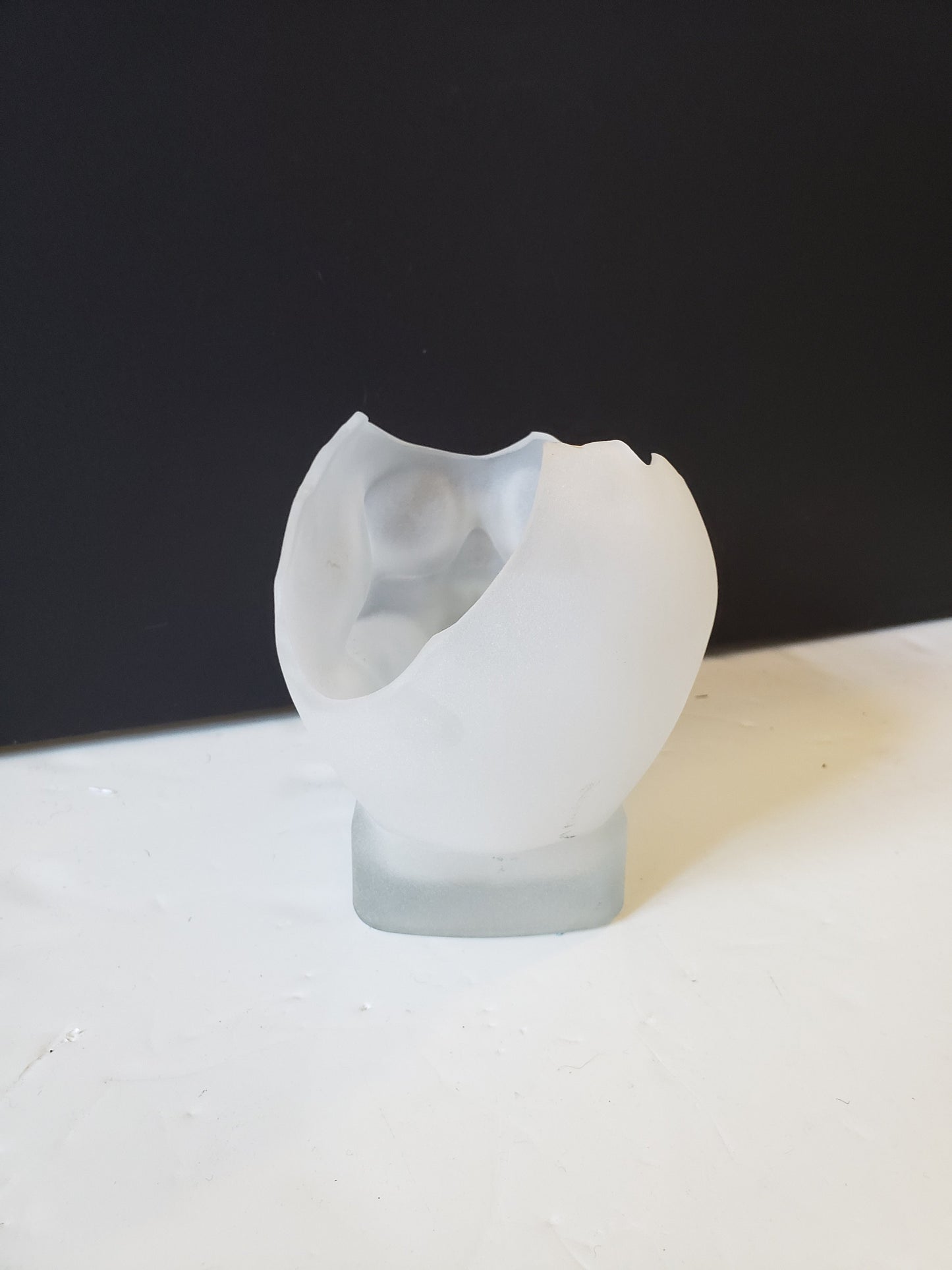 Shattered Glass Skull Vase