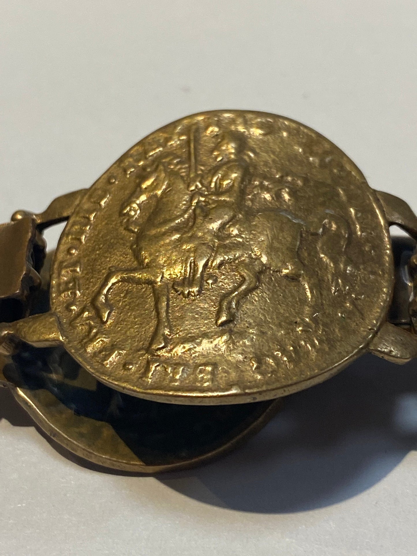 Spanish coin bracelet