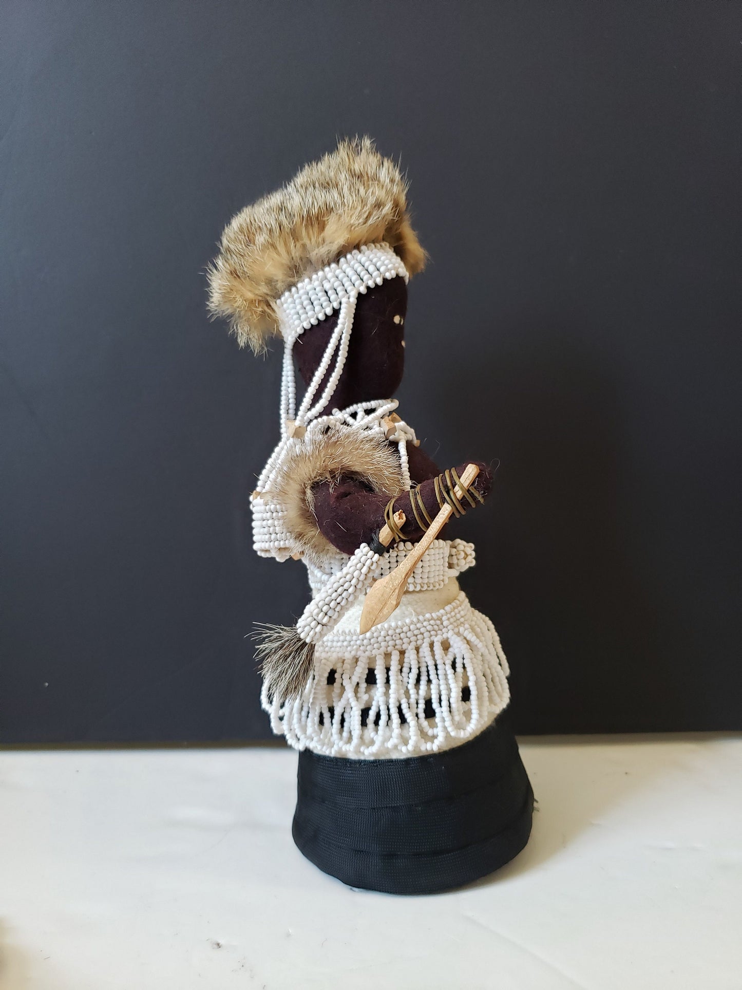 African Cloth Tribal Beaded Doll