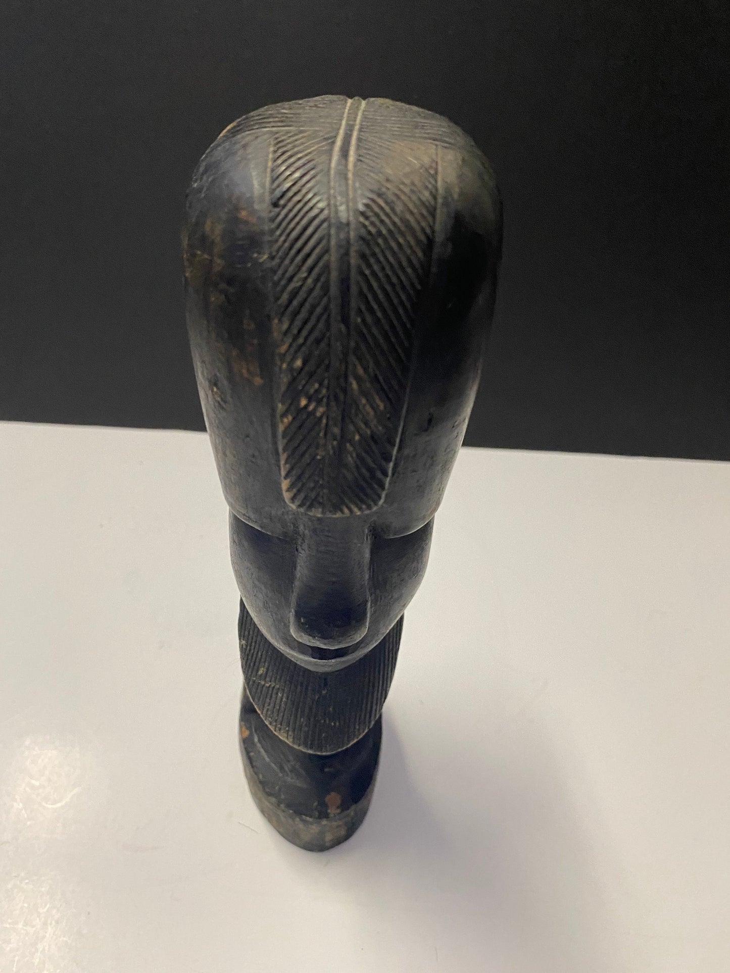 Western African carved bust of a male
