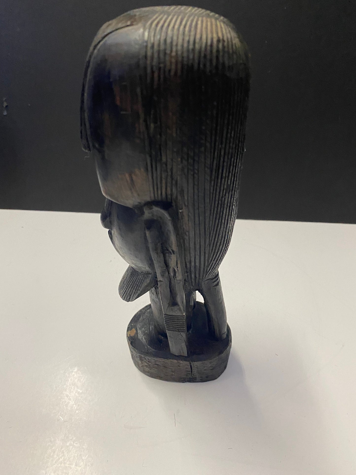 Western African carved bust of a male