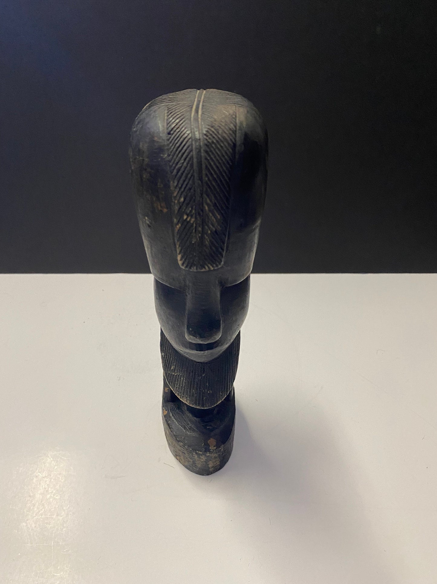 Western African carved bust of a male