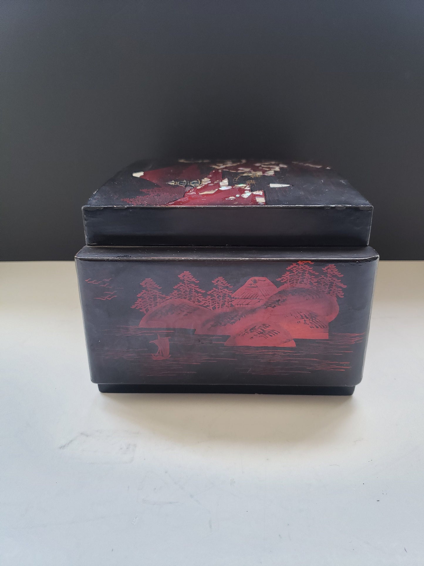 Vintage Japanese Lacquer Music Box