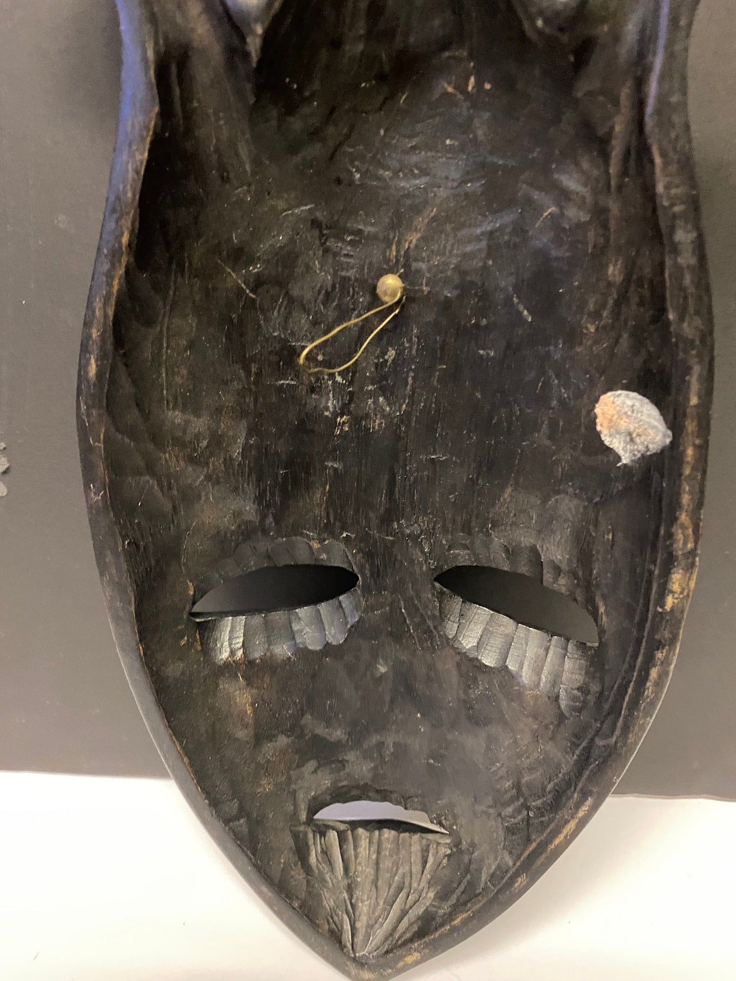 African Dan mask style ebony wood- wow