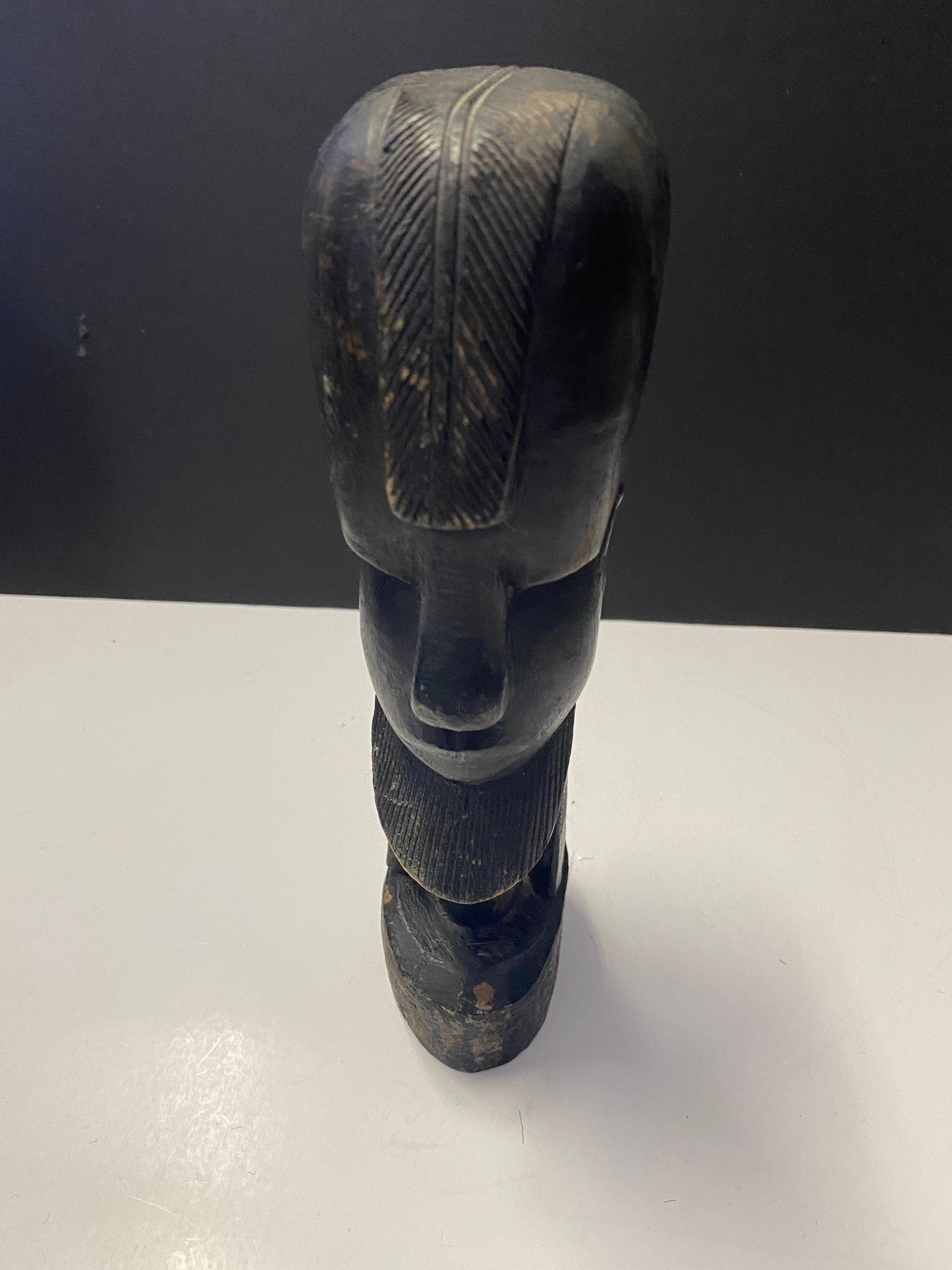 Western African carved bust of a male