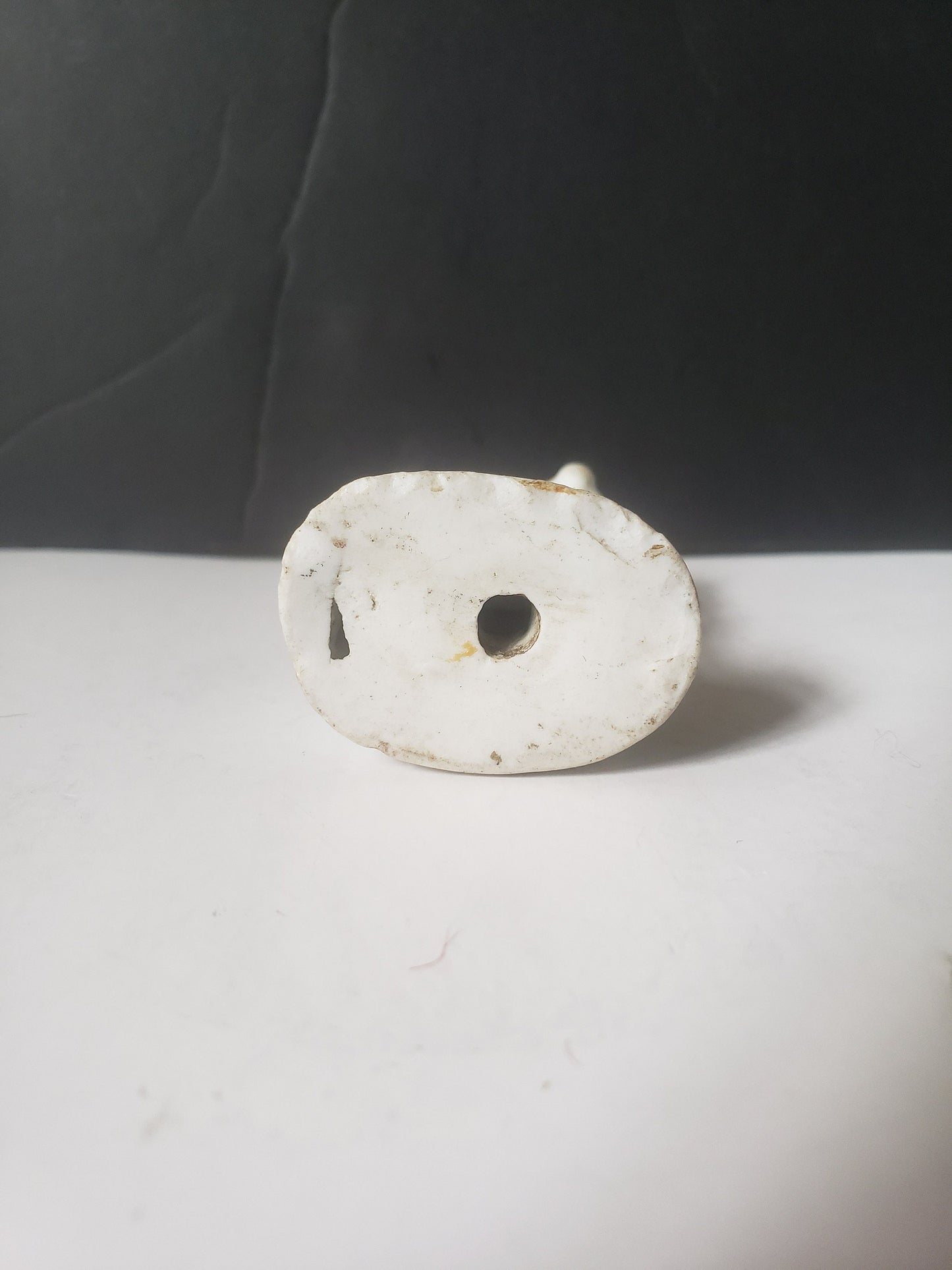 Antique Miniature Black and White Spaniel Staffordshire