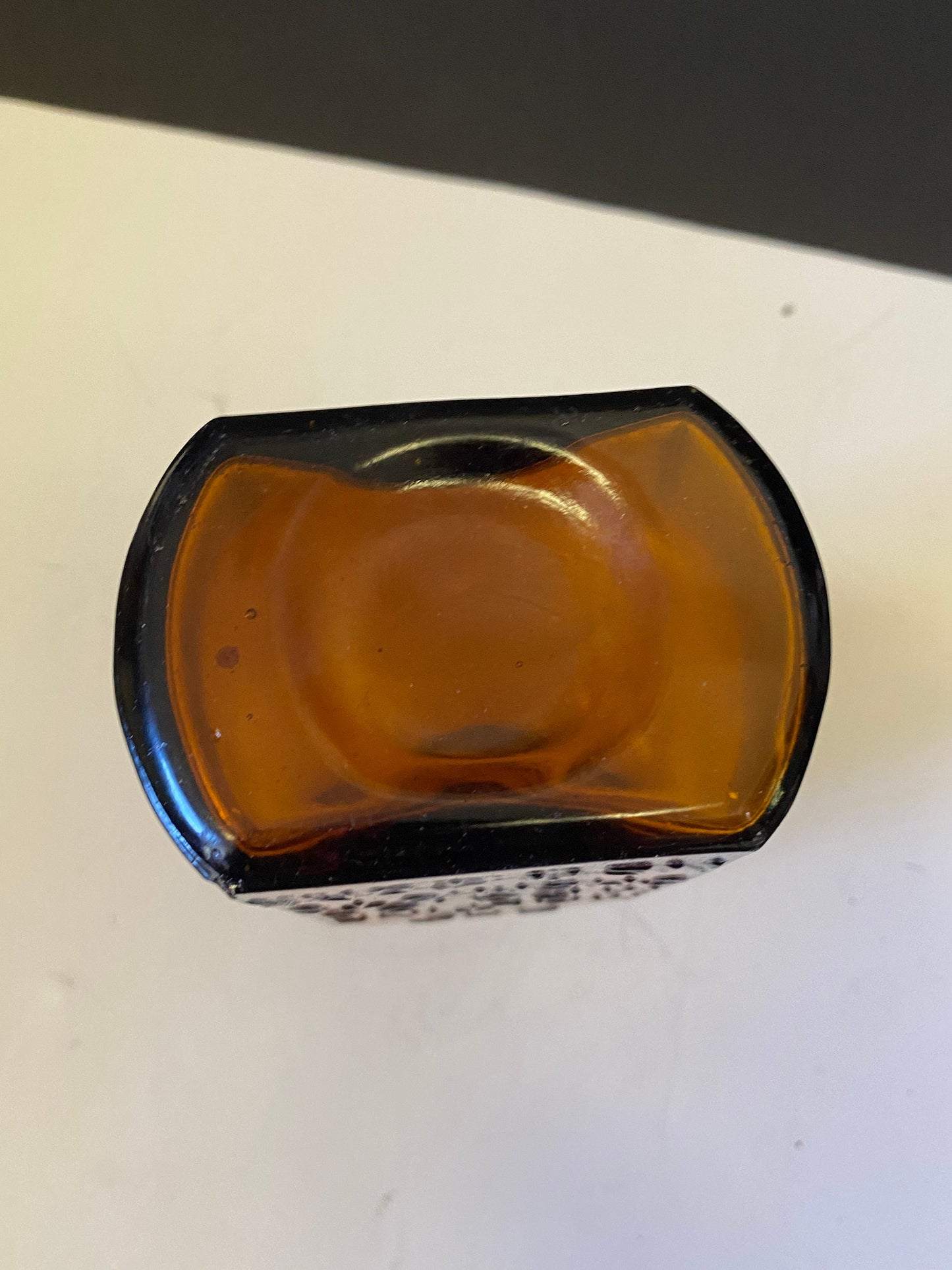 7 inch antique amber glass chemist bottle New York Amazing collectors piece