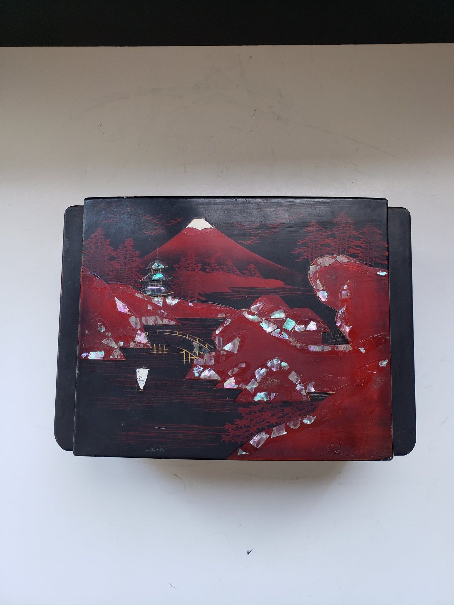 Vintage Japanese Lacquer Music Box