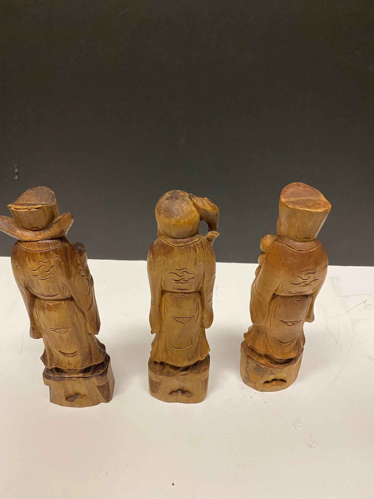 Fabulous set Chinese republic antique boxwood Confucius figures