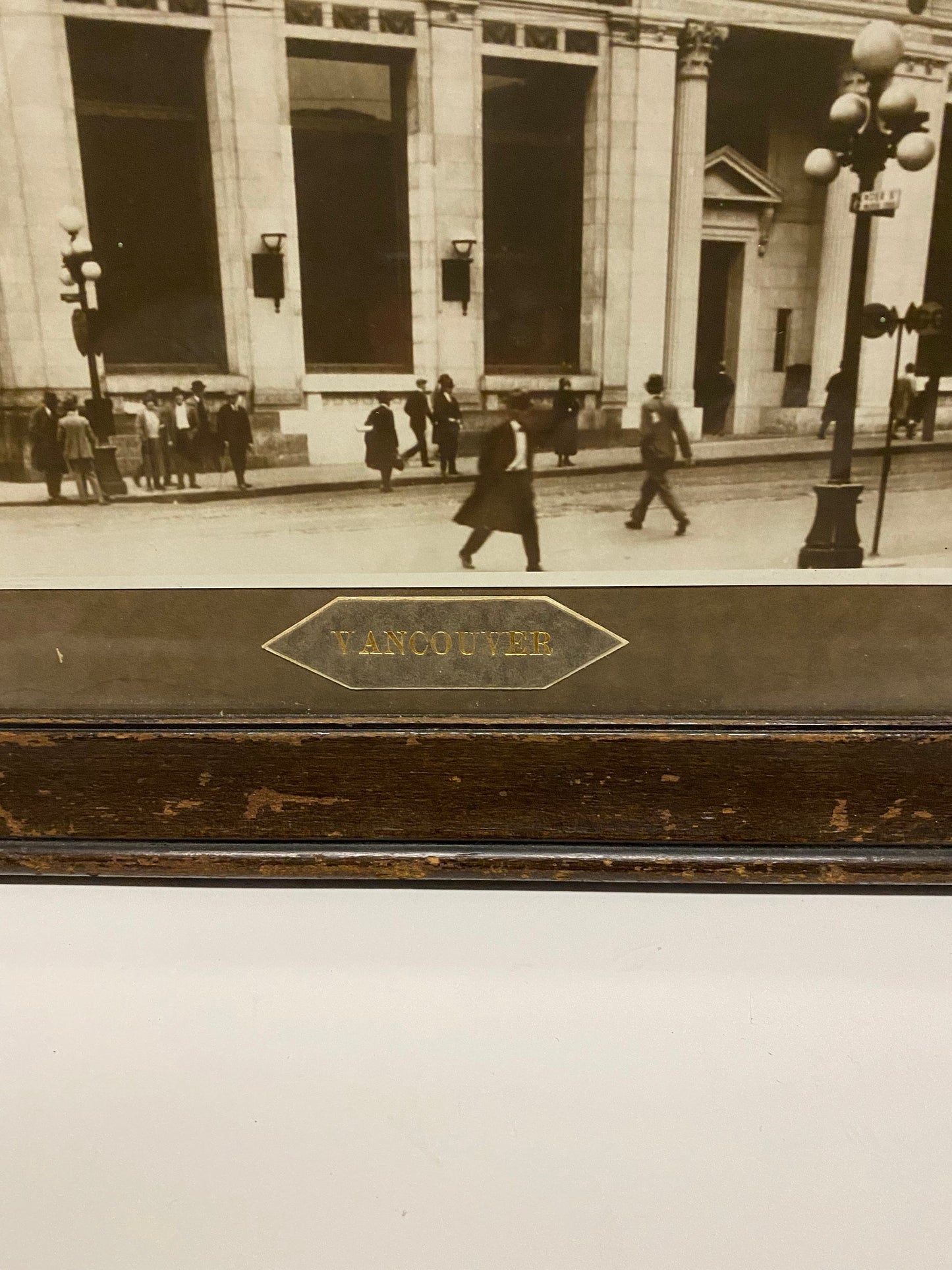Very rare and utterly fabulous 1920s black-and-white photograph of Granville Street in Vancouver BC framed Vancouver history wow-