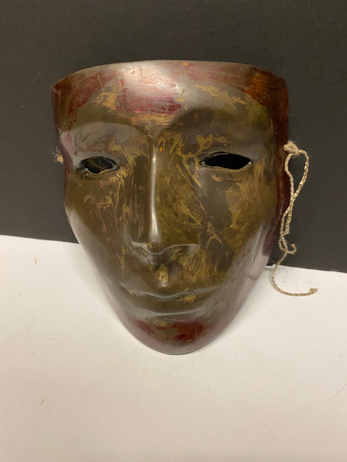 A Stunning 6 inch Bronze drama mask - Wonderful Patina and ready to hang wow wow wow - 400 grams