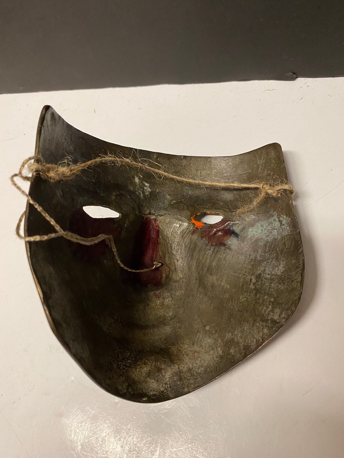 A Stunning 6 inch Bronze drama mask - Wonderful Patina and ready to hang wow wow wow - 400 grams