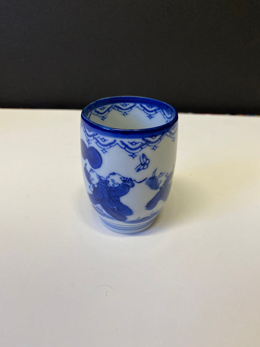 A  Stunning chinese and signed 3 inch porcelain cup  amazing piece  wonderful quality