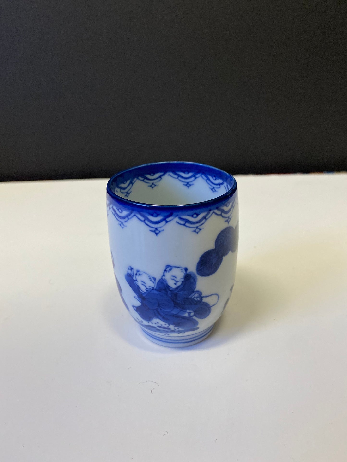 A  Stunning chinese and signed 3 inch porcelain cup  amazing piece  wonderful quality