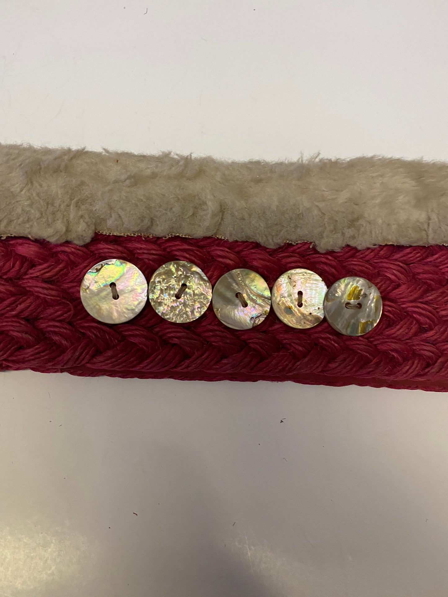 A  One of a kind authentic signed Tony Hunt Senior Indigenous head piece with mother of pearl buttons  museum quality