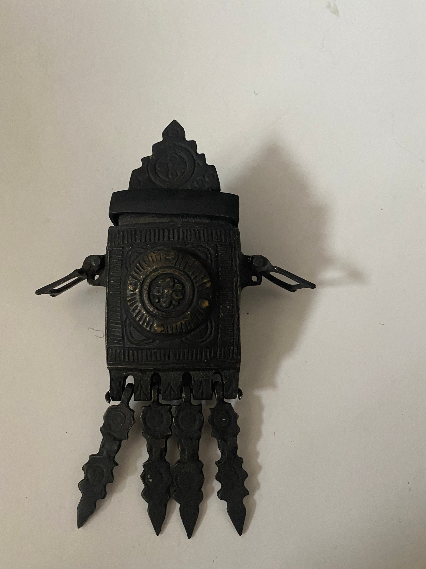 A Stunning very rare 5 x 3 Tibetan bronze amulet box approx 18th century wonderful patina museum piece value priced wow