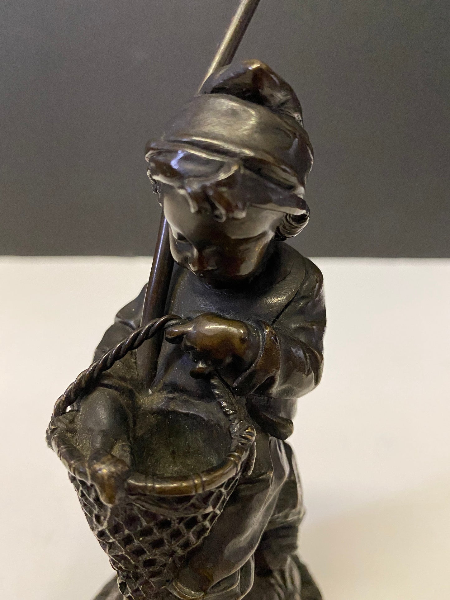 Extremely rare beautiful Antique French bronze Match striker Store in the back strike on the front best patina wowzers