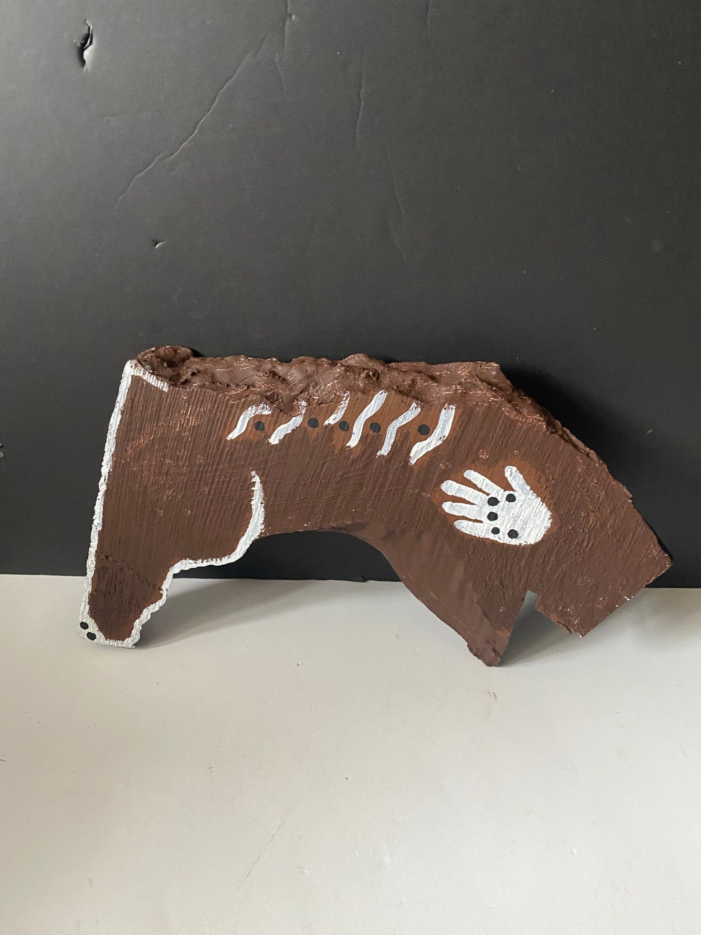 Rare fantastic Canadian Indigenous plains antique folk art carved and painted Buffalo Absolutely gorgeous example museum quality!