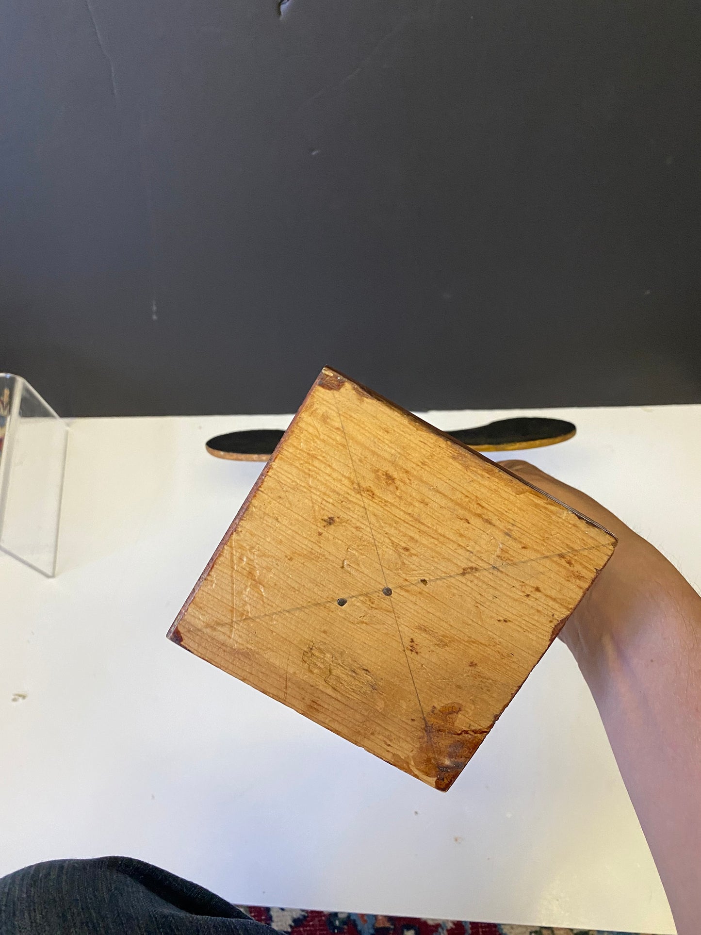 Fabulous 15 x 10 inch hand-painted folk art Indigenous totem pole on stand  Unsigned Canadian beauty