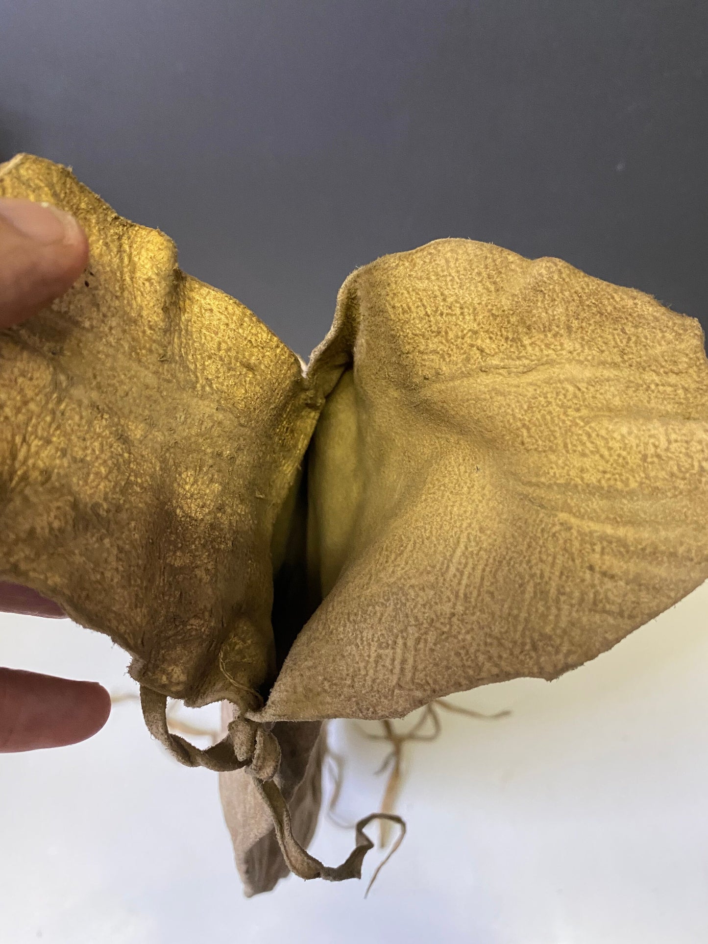 A  Museum quality early 19 century South African Zulu tribe bushman bag  Authentic and in as is condition - Culturally cool - 29 x 7 inches