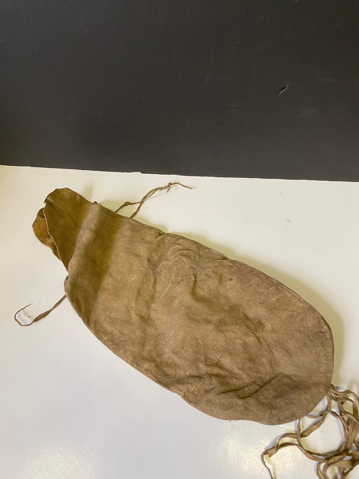 A  Museum quality early 19 century South African Zulu tribe bushman bag  Authentic and in as is condition - Culturally cool - 29 x 7 inches
