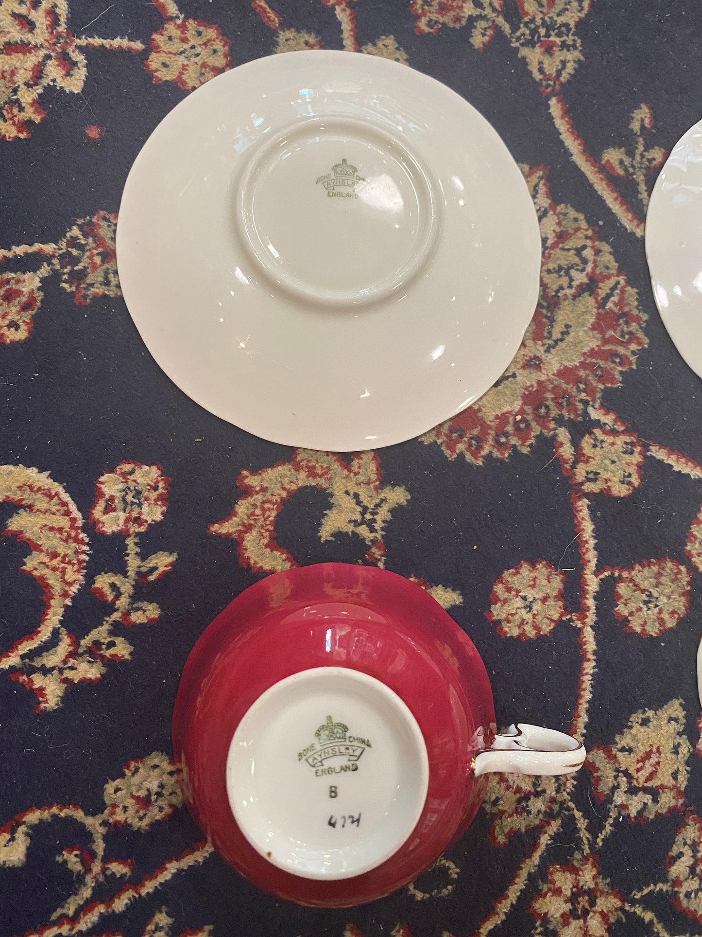 2 Fabulous cups and saucers Both perfect but one is a mismatch cup with wrong saucer