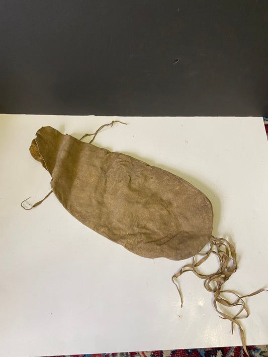 A  Museum quality early 19 century South African Zulu tribe bushman bag  Authentic and in as is condition - Culturally cool - 29 x 7 inches