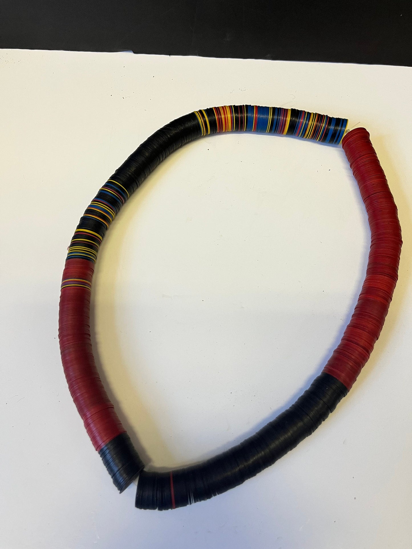 Absolutely stunning 24 approx real African ostrich egg shell necklace Phenomenal quality a wonderful unique look wear it!!