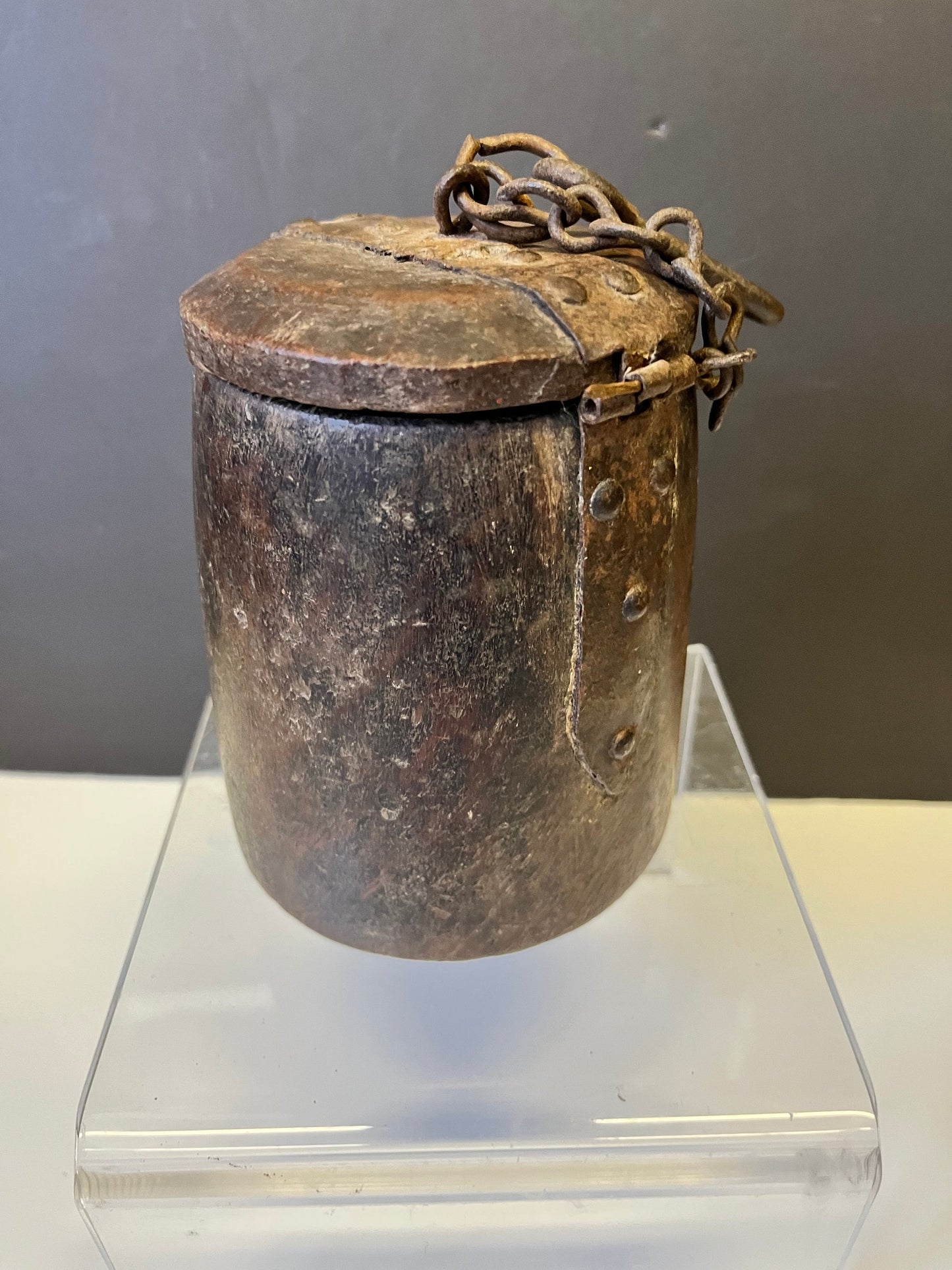 Absolutely divine museum quality 9 x 4.5 19th century Nepalese salt box with unique locking system Fabulous Patina wow wow