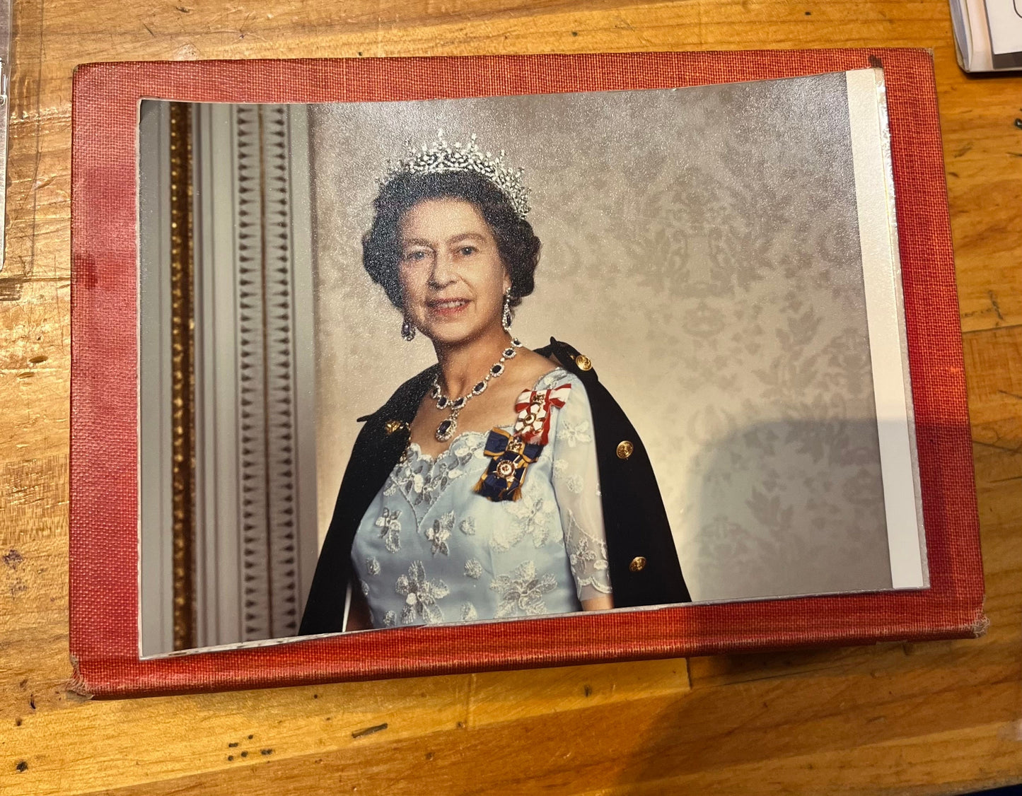 Vintage Canadian issued photograph of Queen Elizabeth II 6 1/2 x 4 1/2 and a free picture of Philip