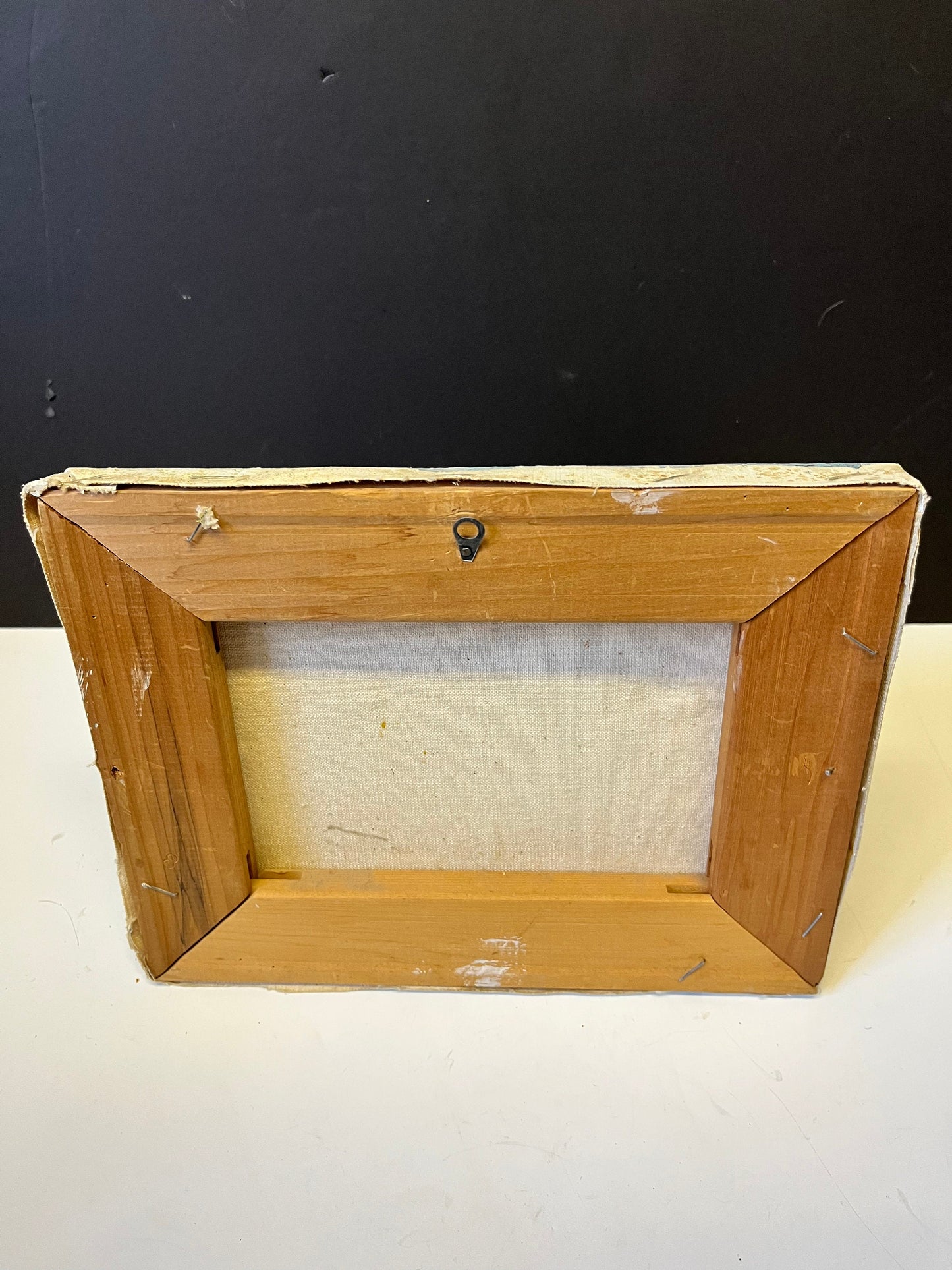 10 x 8 x 1 super little original painting  European street scene  signed hard to read  really beautiful  great gift