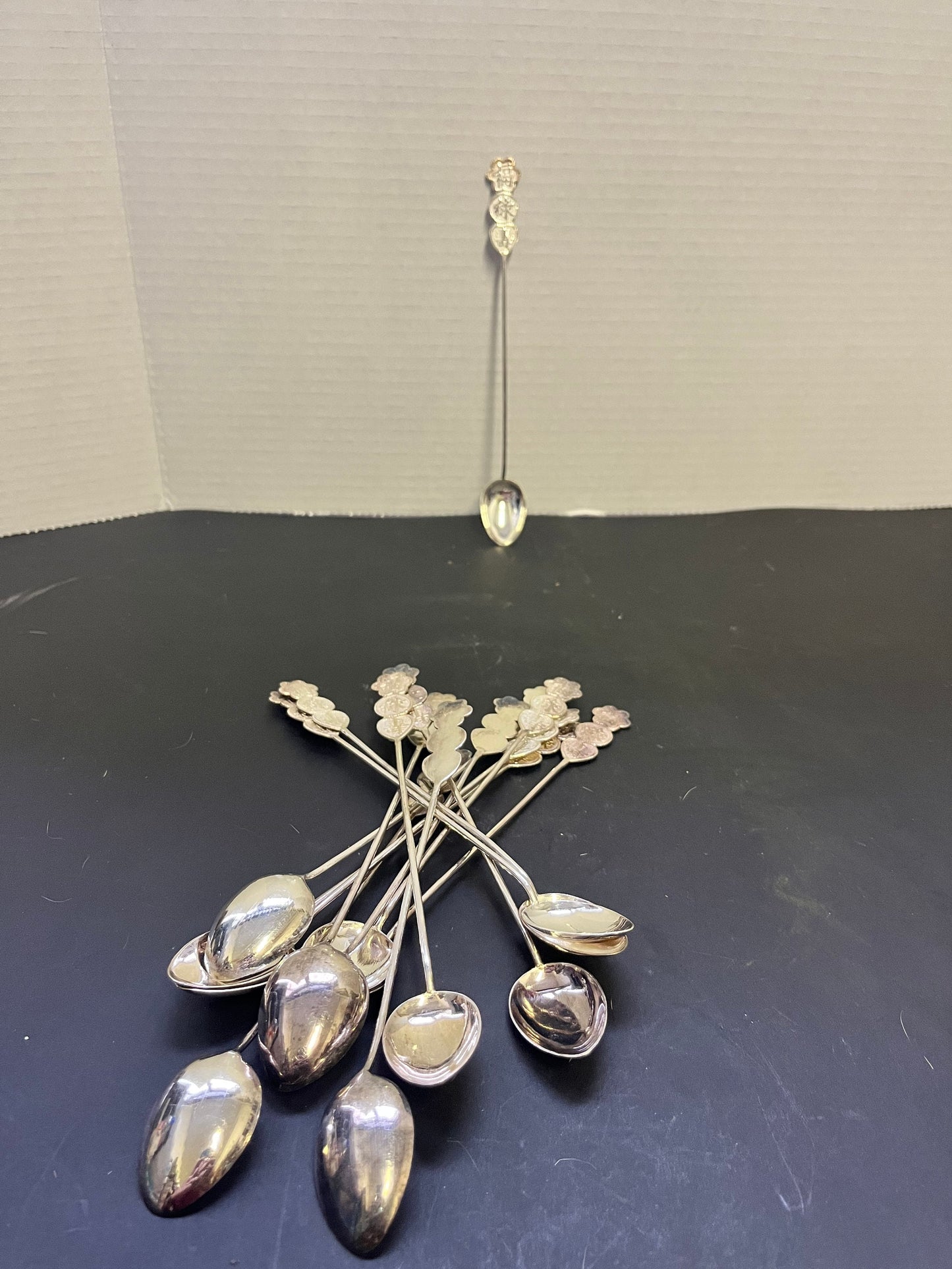 Absolutely fantastic heavy 7 inch Chinese sterling spoon marked silver in back COFFEE spoon nice quality perfect gift