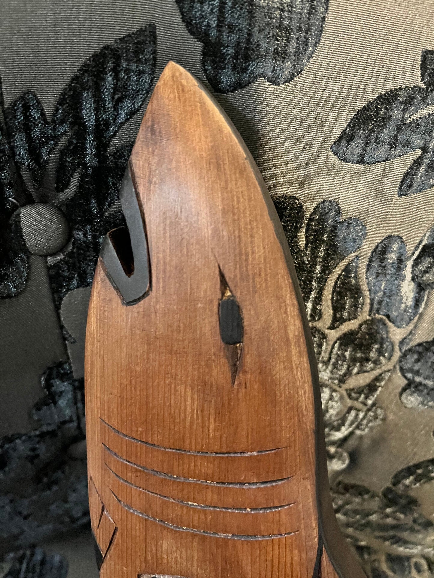 16 x 5 Indigenous First Nations pacific north western First Nations frank frenchie shark cedar carving  wow gift idea