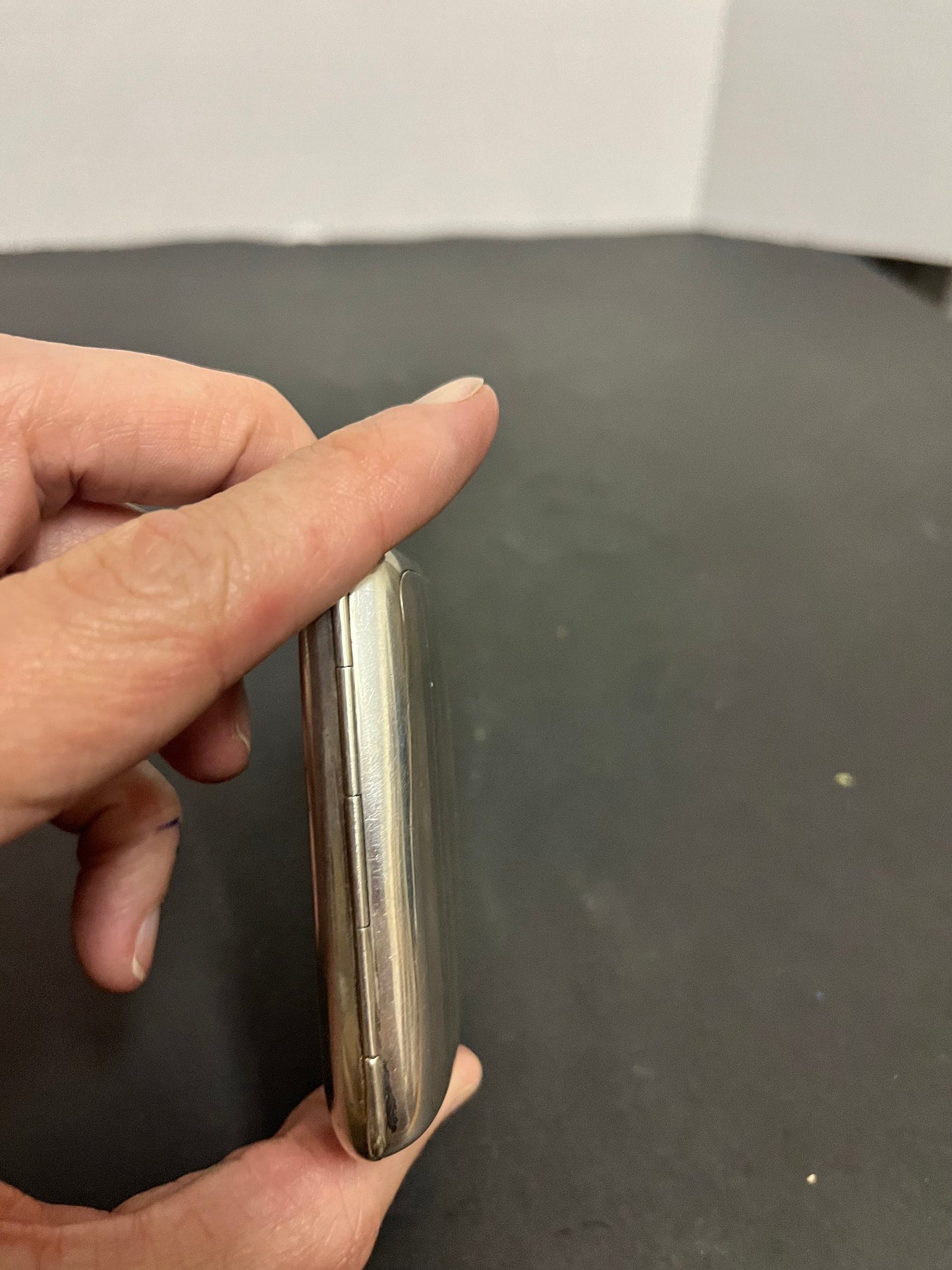 Absolutely fabulous museum quality rare heavy solid hallmarked English sterling cigarette case celebrating 1923 chemist shop Medical -