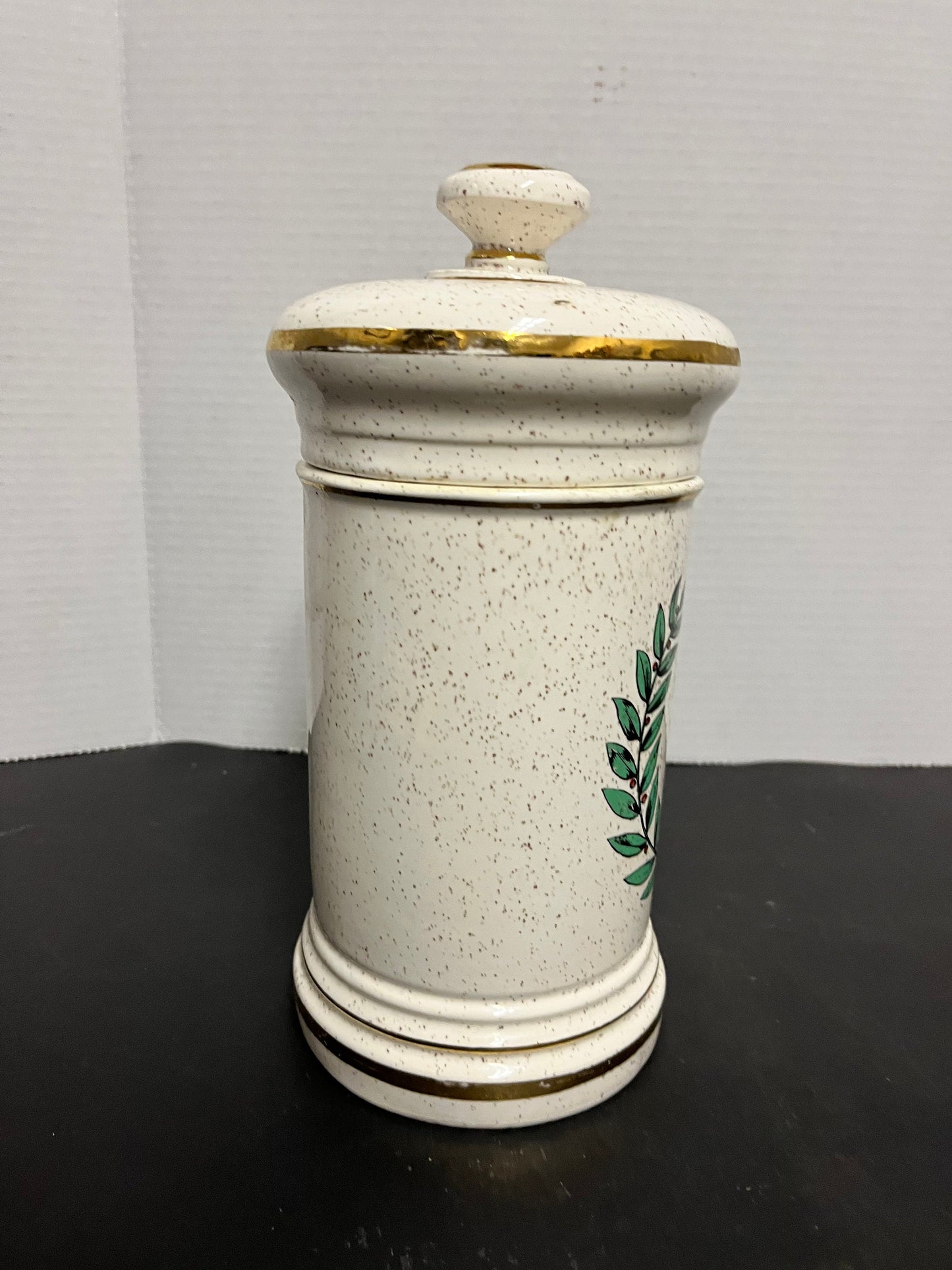 Very cool 10 inch French apothecary lidded jar  Authentic and perfect condition would make a great gift