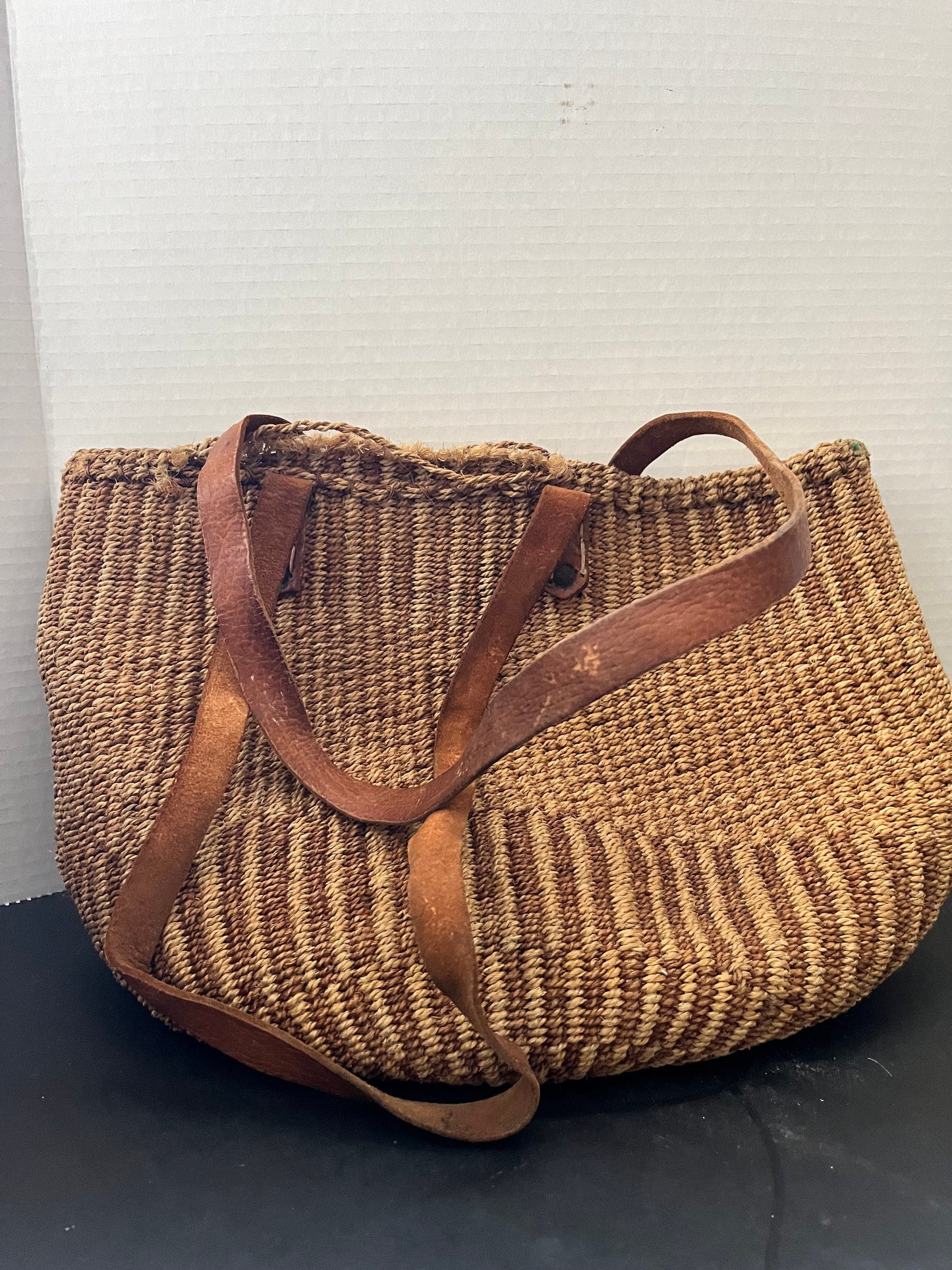 21 inch tall authentic indigenous Alaskan Sally bag amazing piece of Alaskan indigenous history, ready to use a gift or collect wow wow