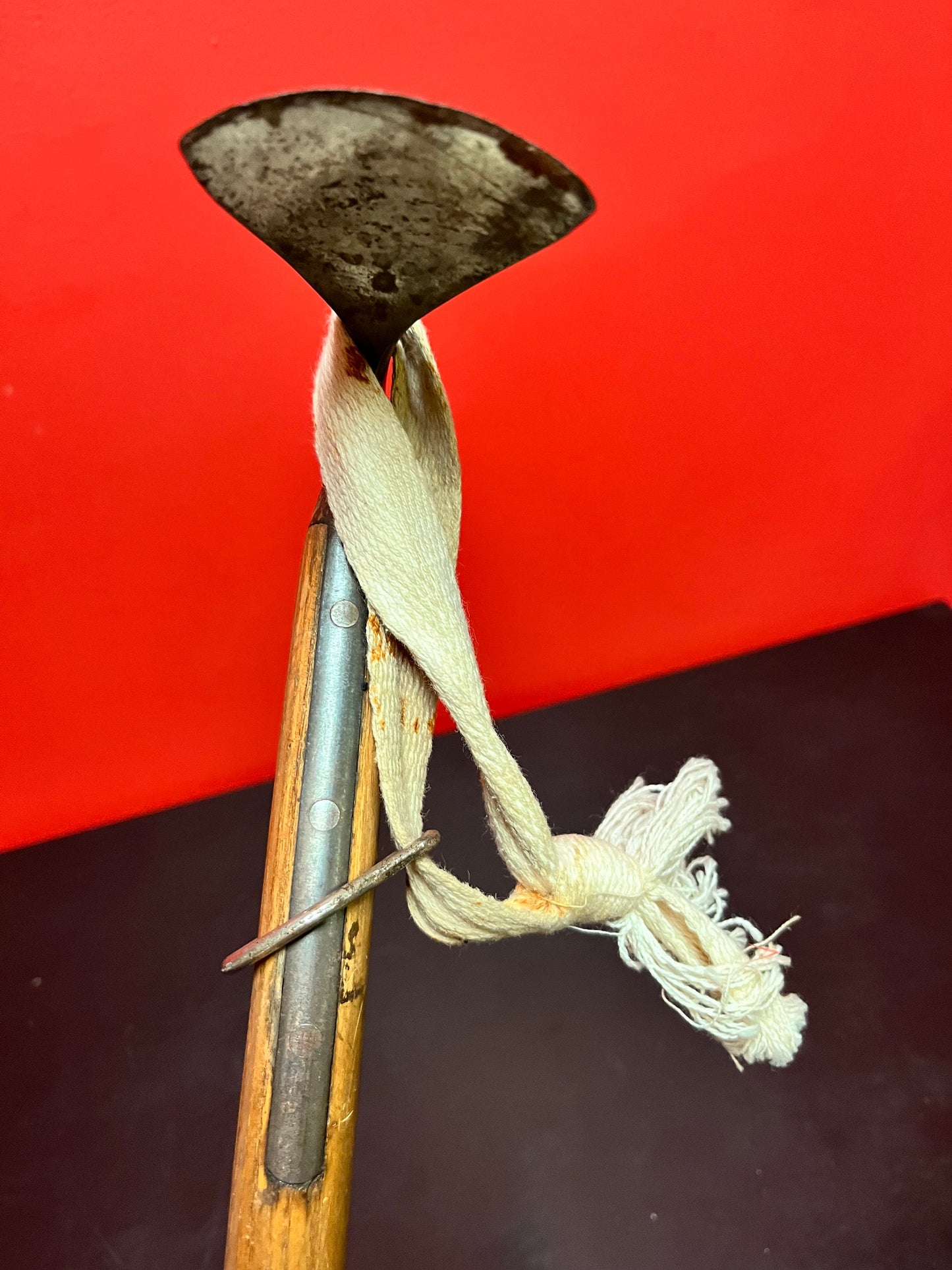 Amazing antique Austrian 33 inch long very rare mountaineers ice pick truly a mountain explorers dream piece - wow