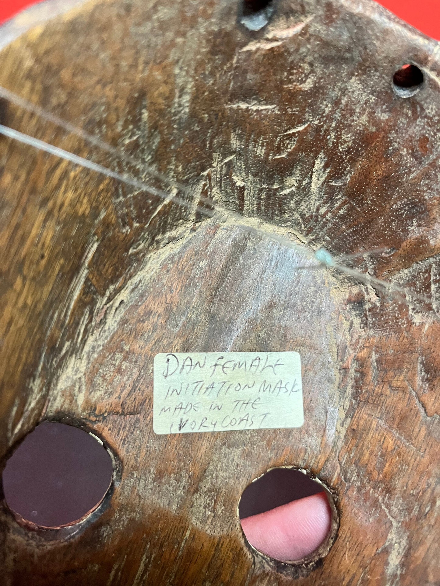 9.5 inch authentic ivory coast ceremonial female, Dan mask - museum, quality with exceptional Patina - wow