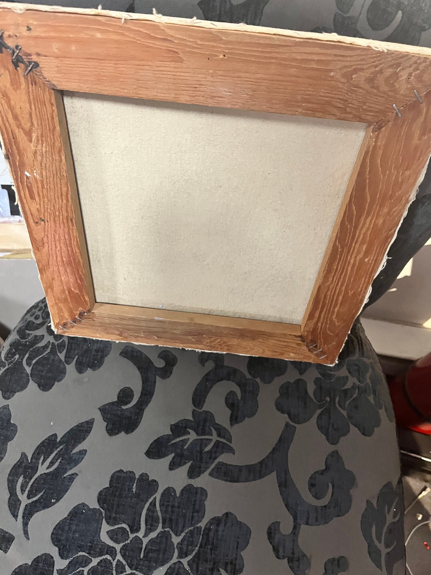 Indigenous 14 x 13 1920s oil painting  First Nations tribal girl  lovely detail