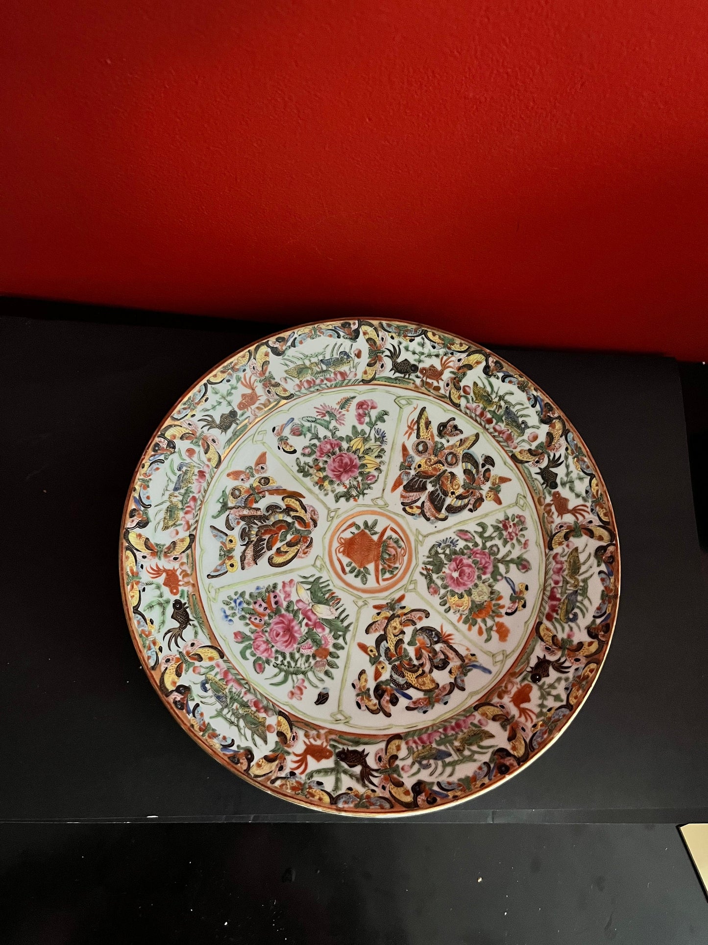 18th century 13 inch Chinese famille Rose charger perfect condition