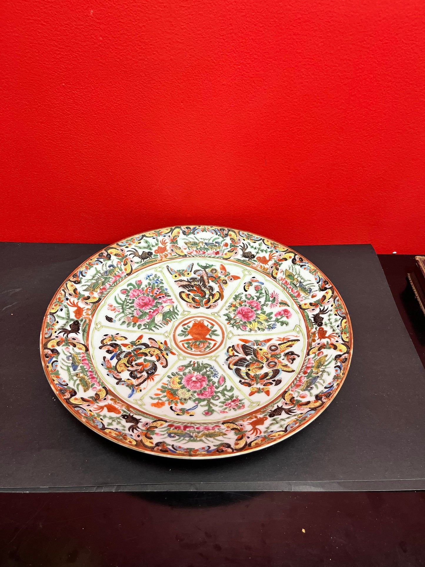 18th century 13 inch Chinese famille Rose charger perfect condition