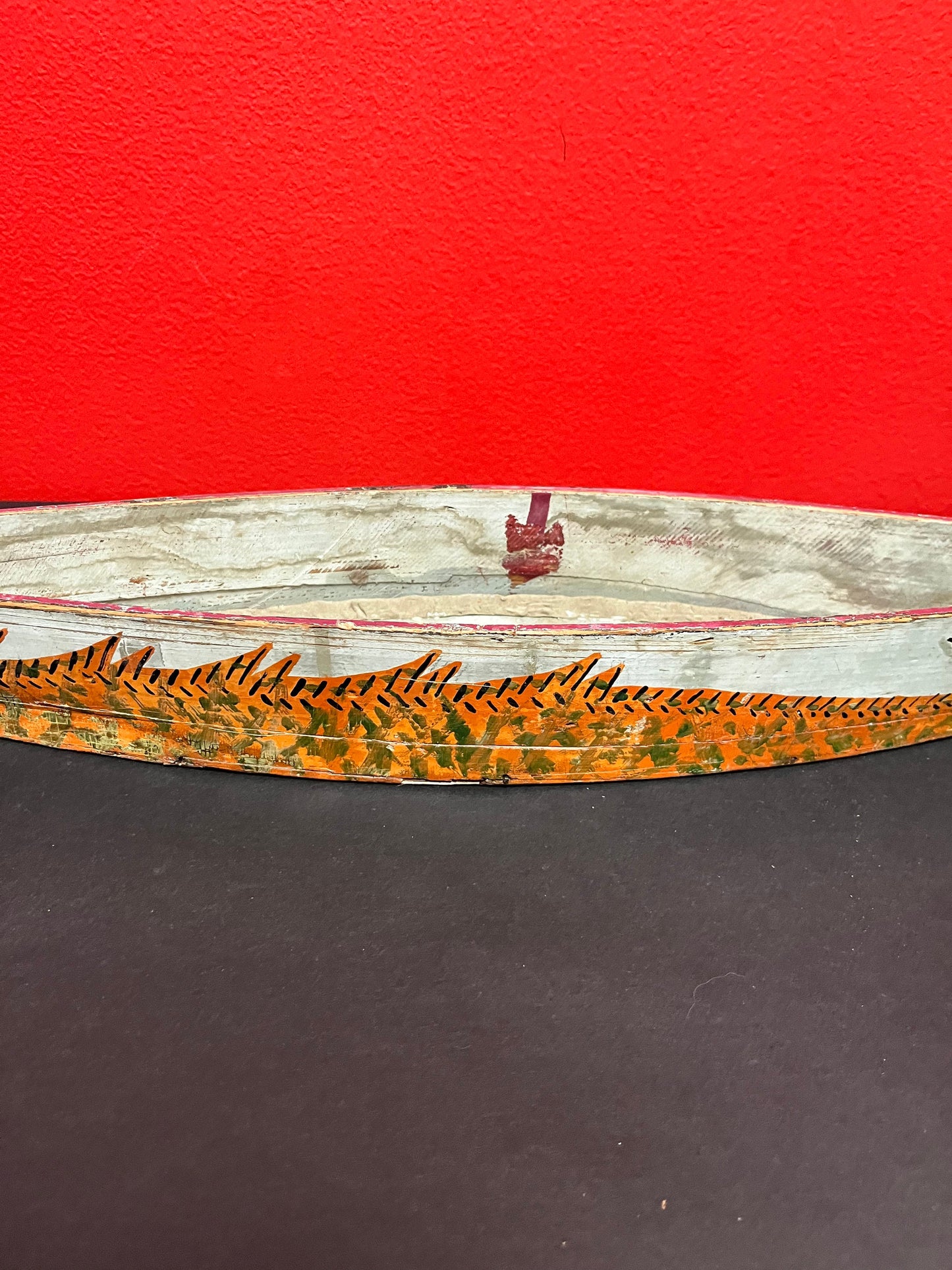 A Antique indigenous museum quality 20 x 3.5 x 2 high. First Nations Haida long boat model antique condition wow -