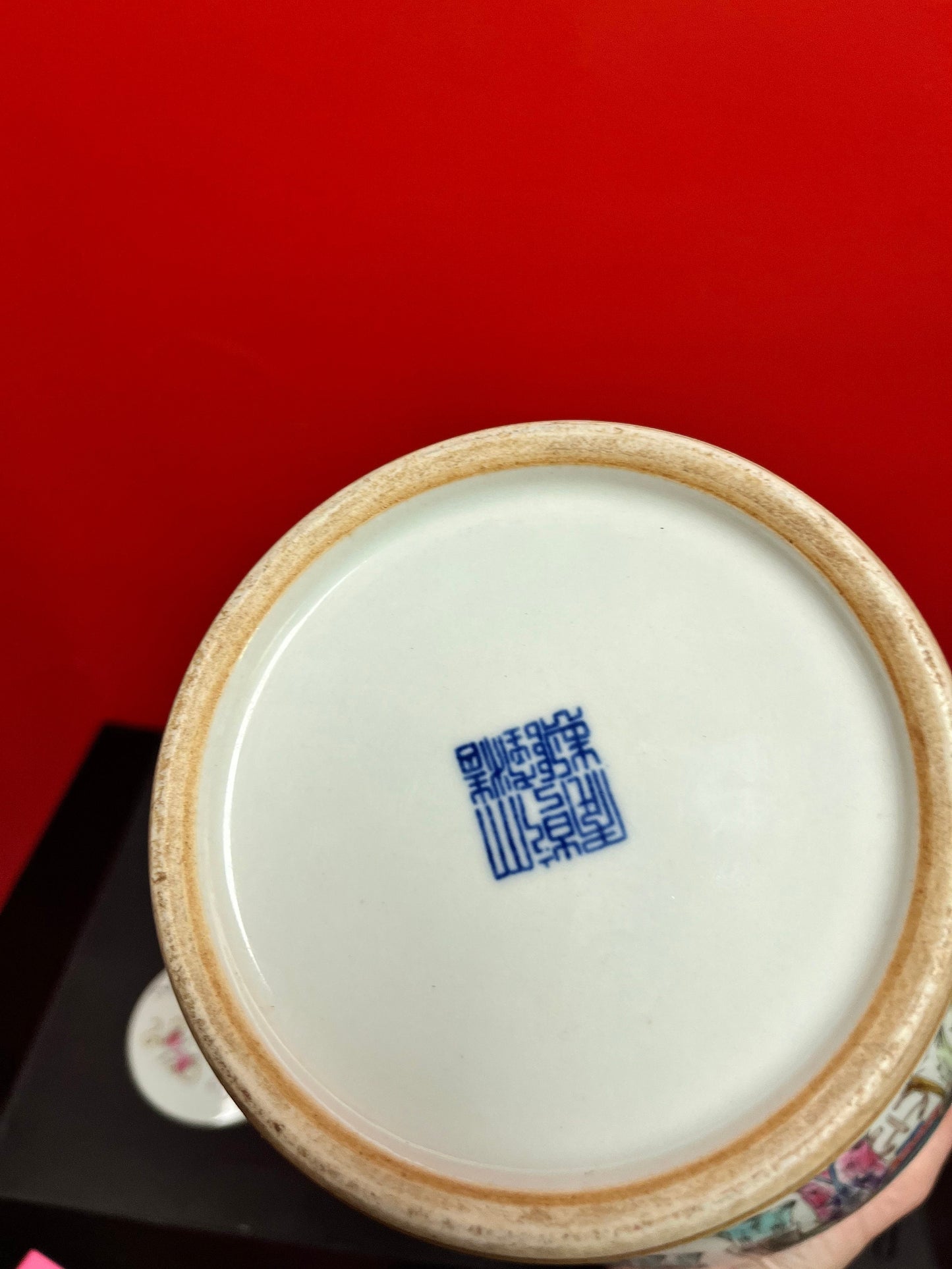 Gorgeous 15 by 12 inch Chinese older hand decorated covered vessel magnificent shape and size wow