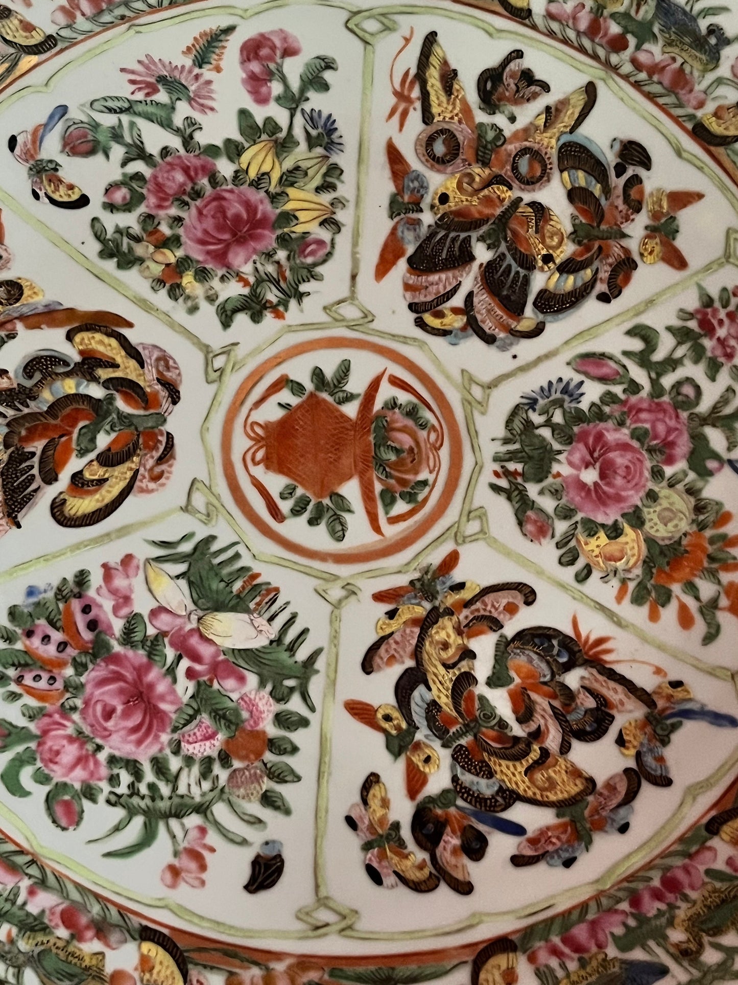 18th century 13 inch Chinese famille Rose charger perfect condition