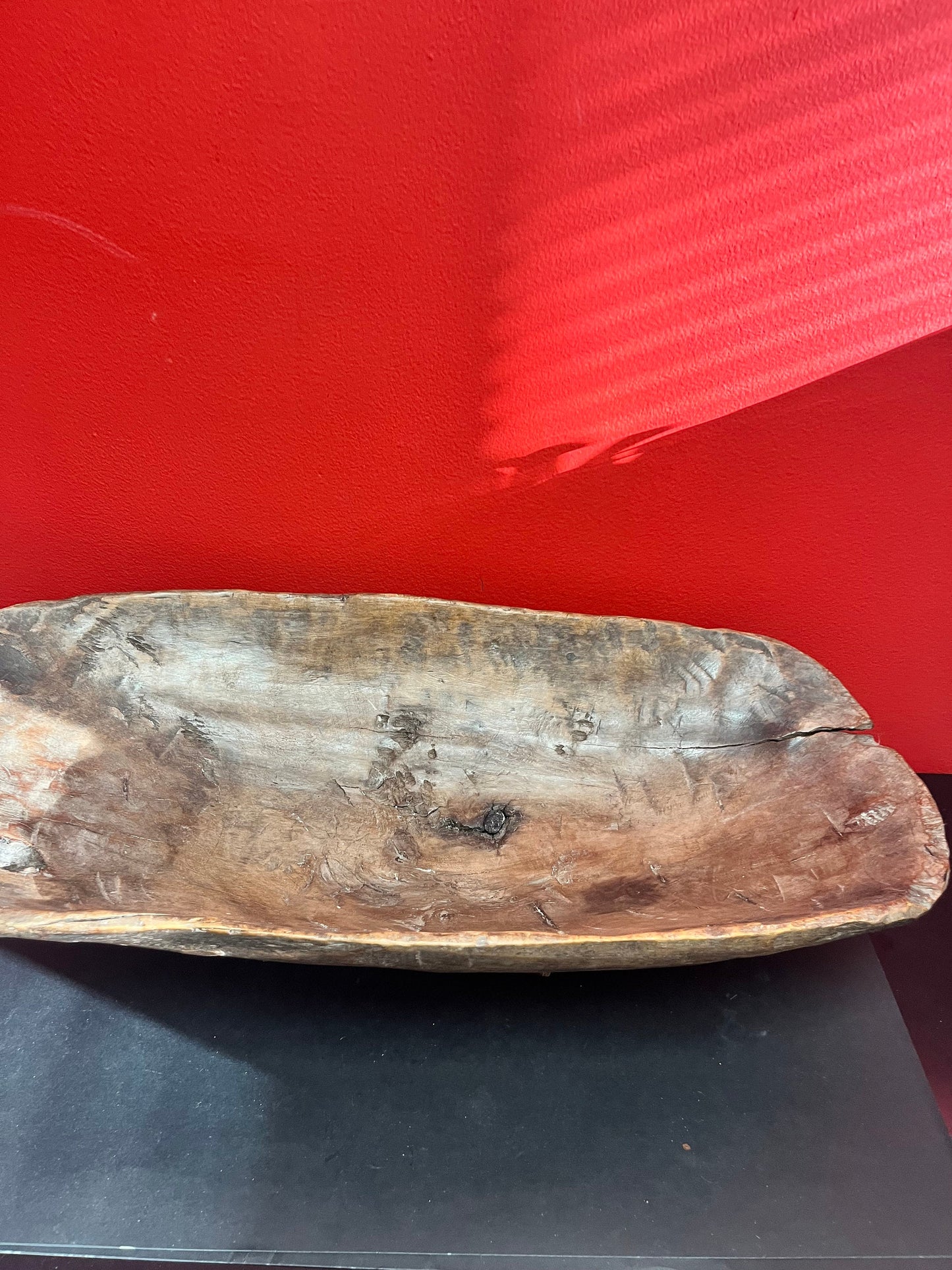 Indigenous first nations  Haida Authentic 1820s 23 x 10 ceremonial bowl  came from museum collection  rare rare  great condition