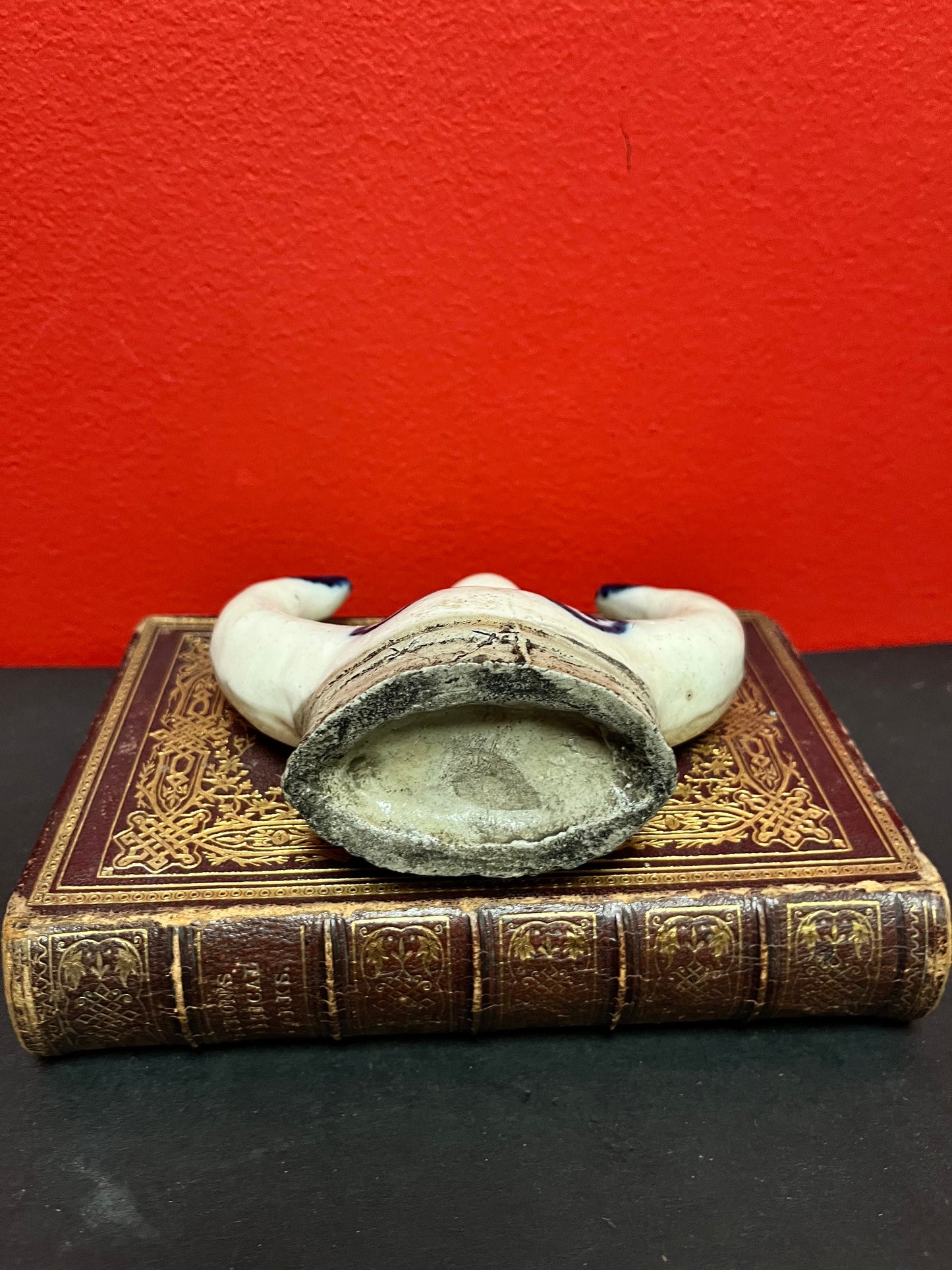 An authentic Chinese ming dynasty 4 1/2 x 4 high brush holder rare in mint condition