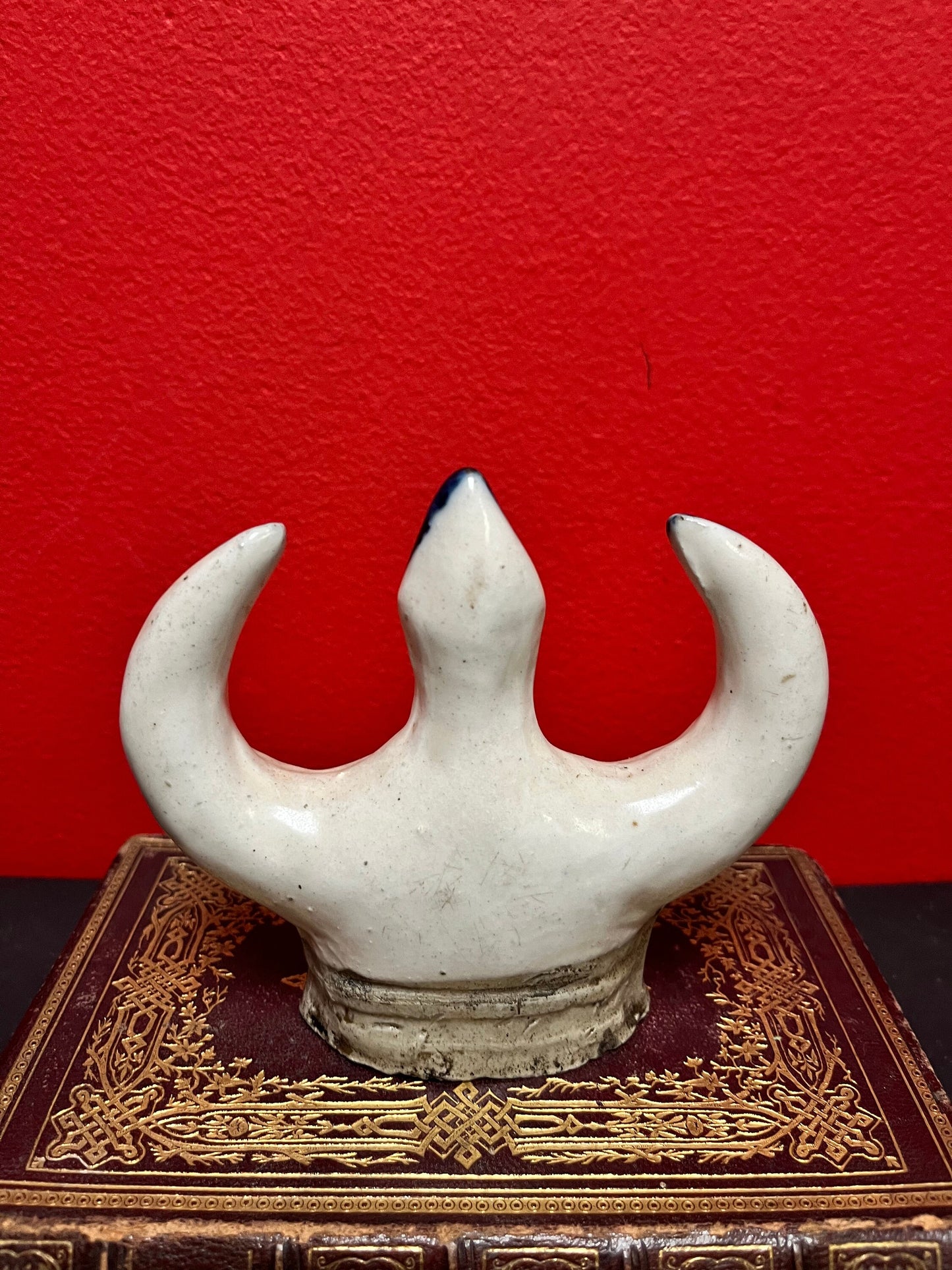 An authentic Chinese ming dynasty 4 1/2 x 4 high brush holder rare in mint condition